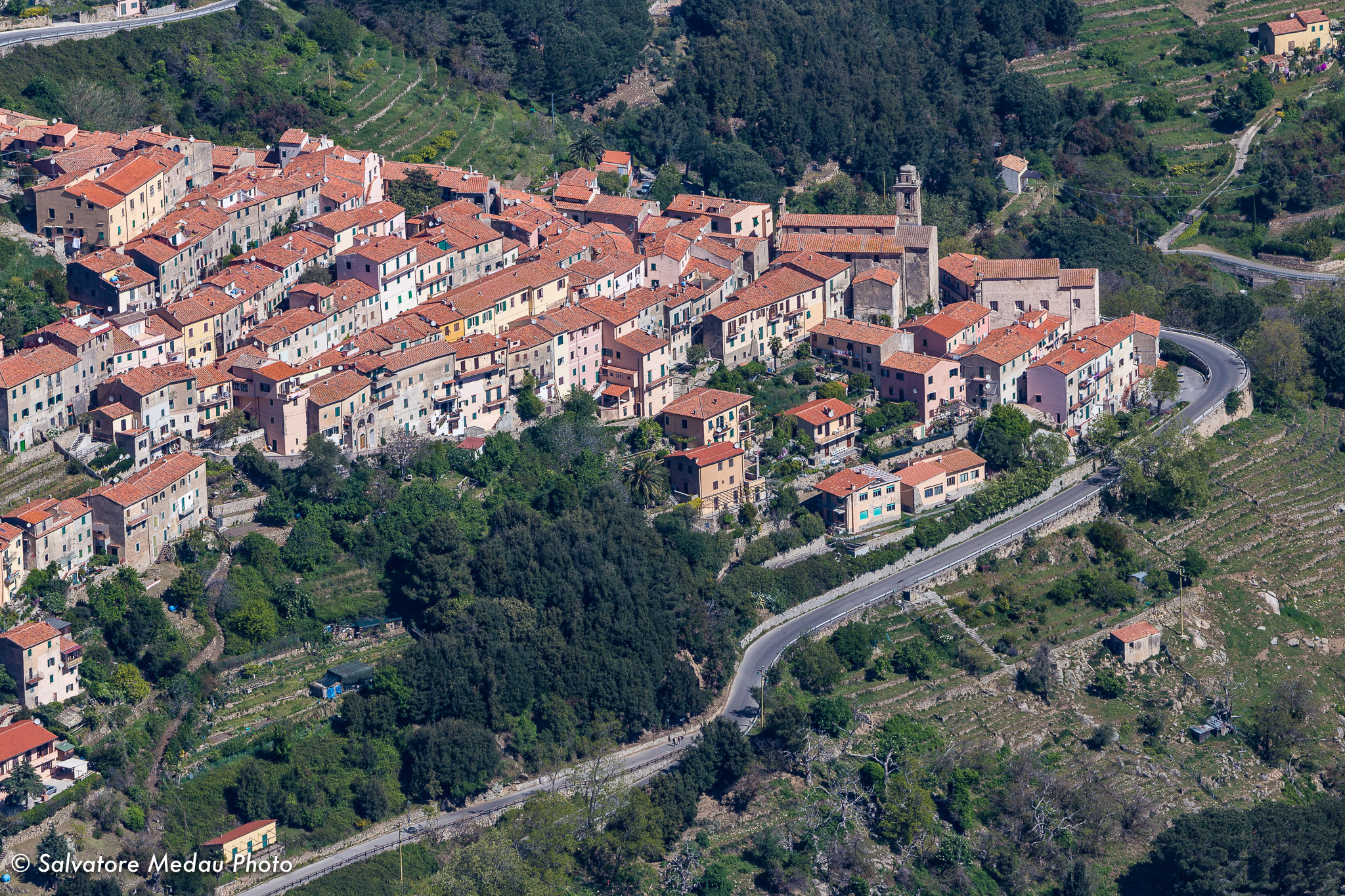 Marciana, vista dal Monte Capanne