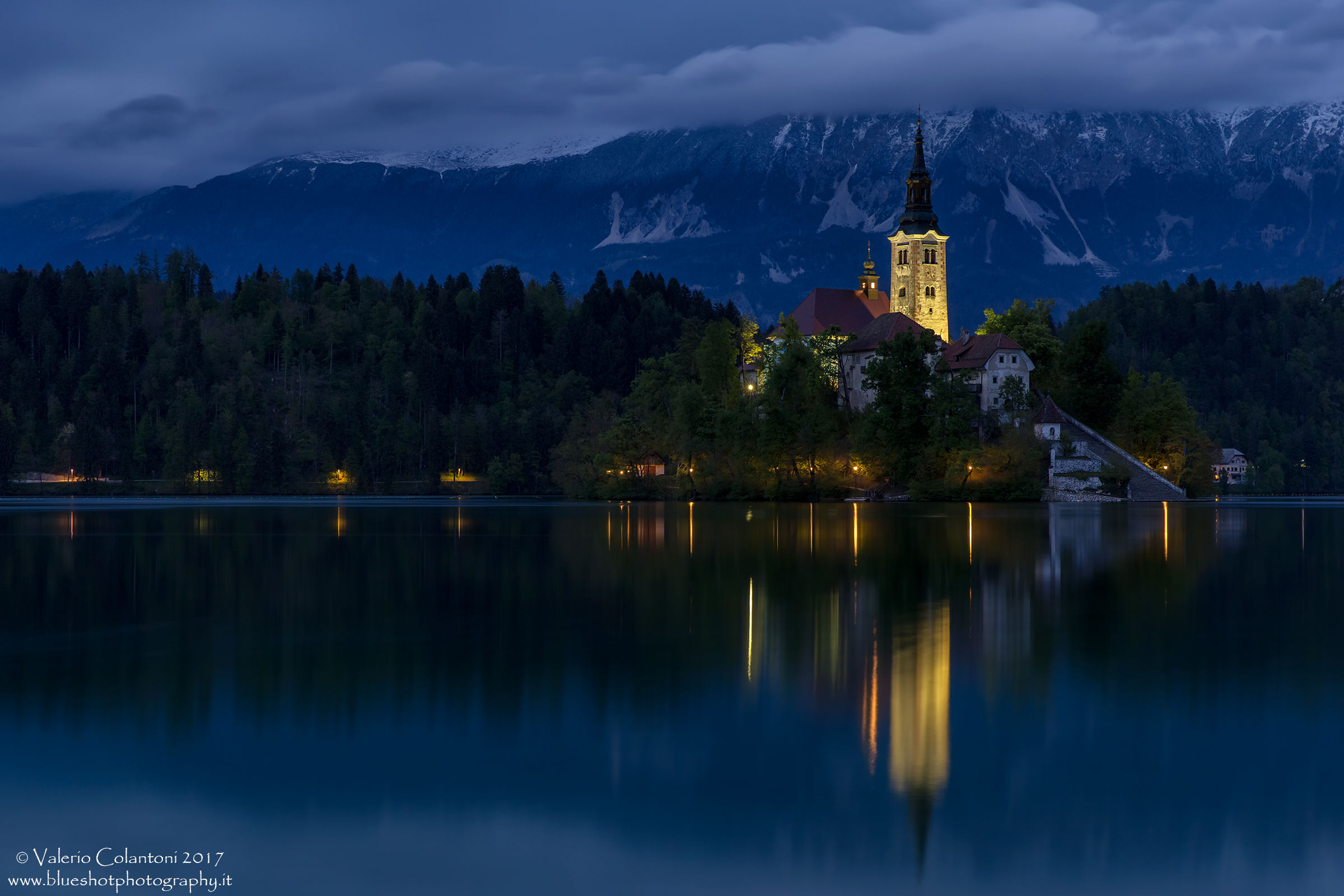 Blue hour in Bled...