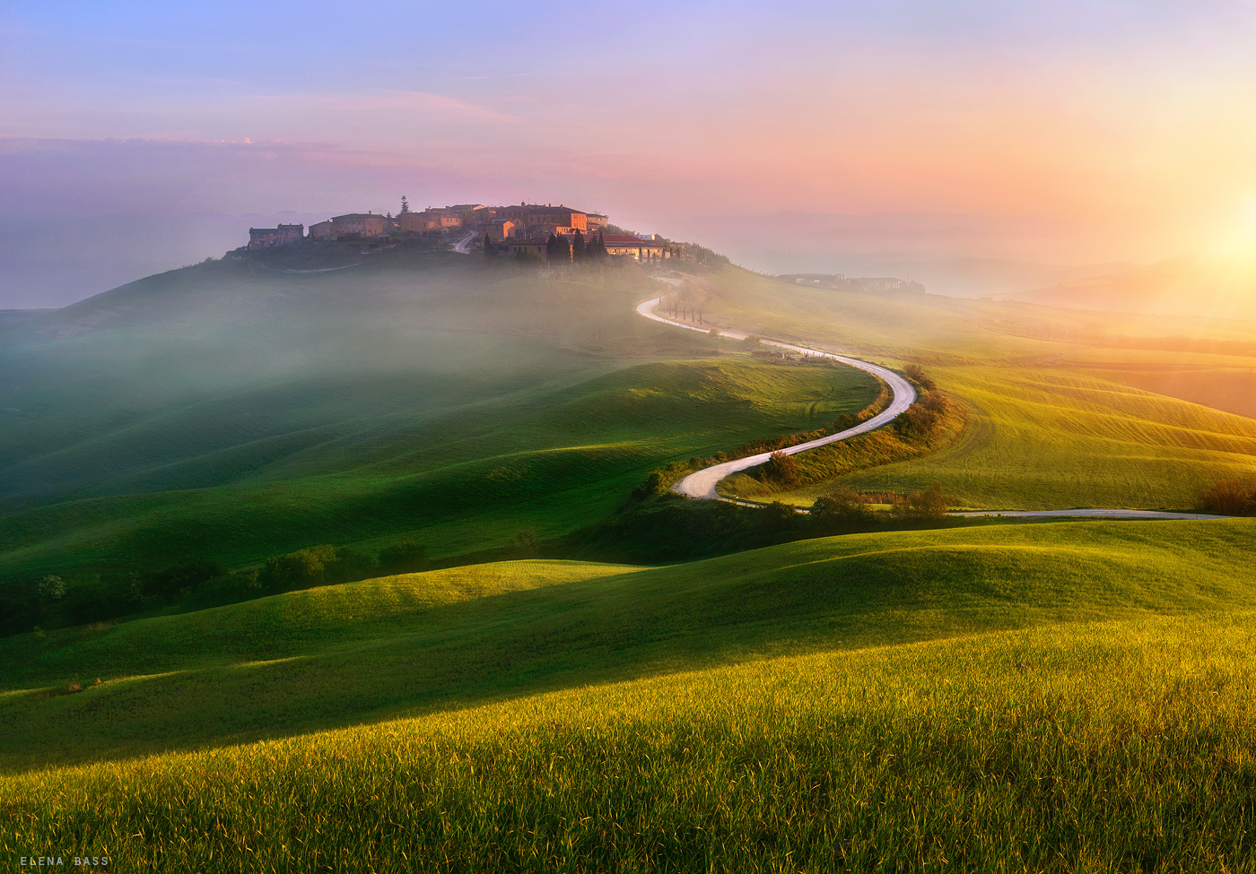 Sunrise at Mucigliani, Tuscany