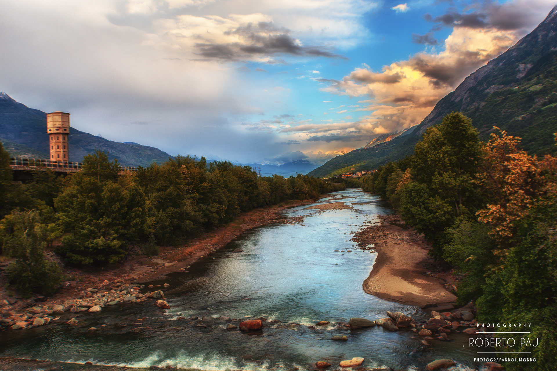 From the Dora Baltea River to Pollein with various dynamics