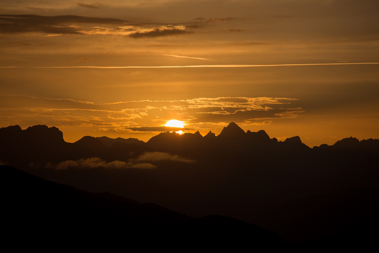 Sunset at the Passo Maniva