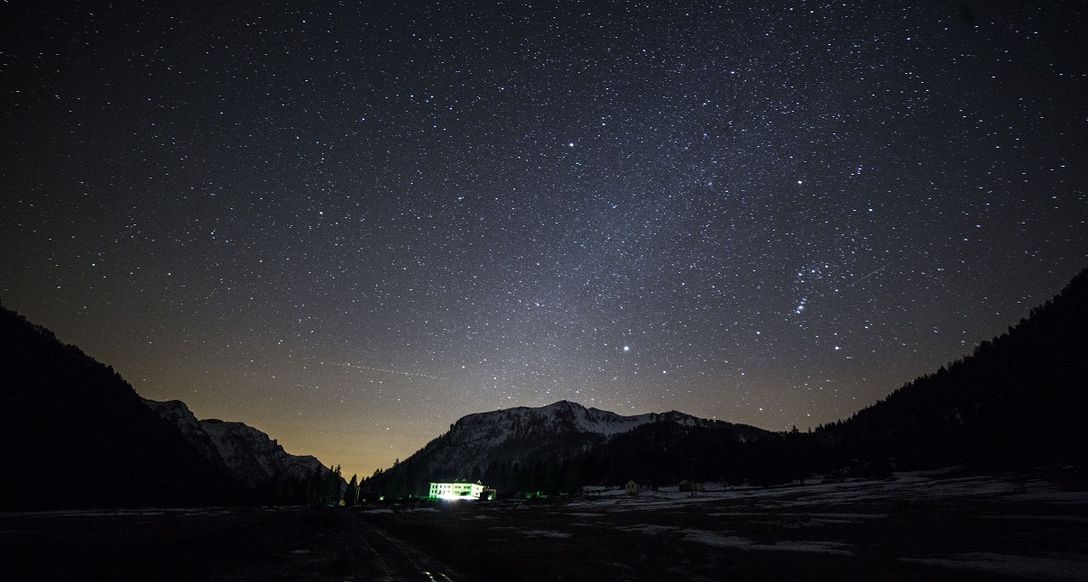 Stars in the mountains