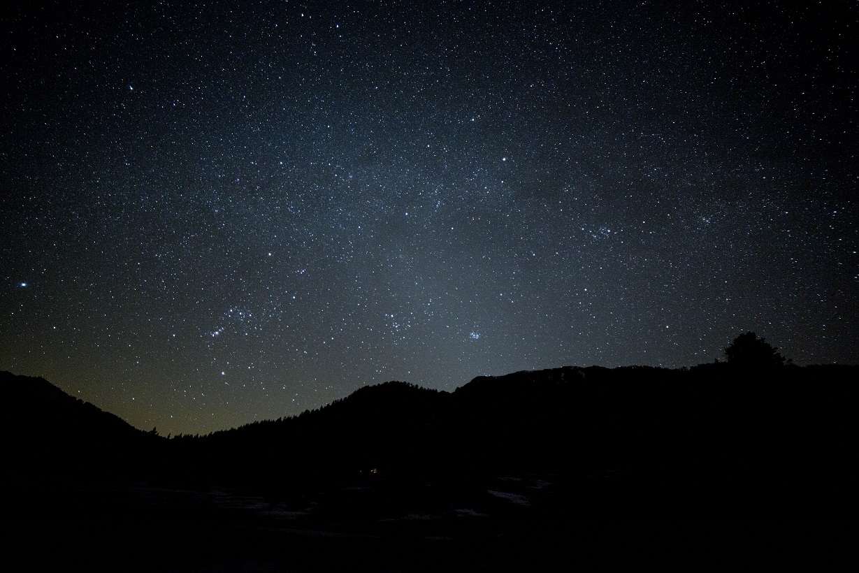 stars in the mountains