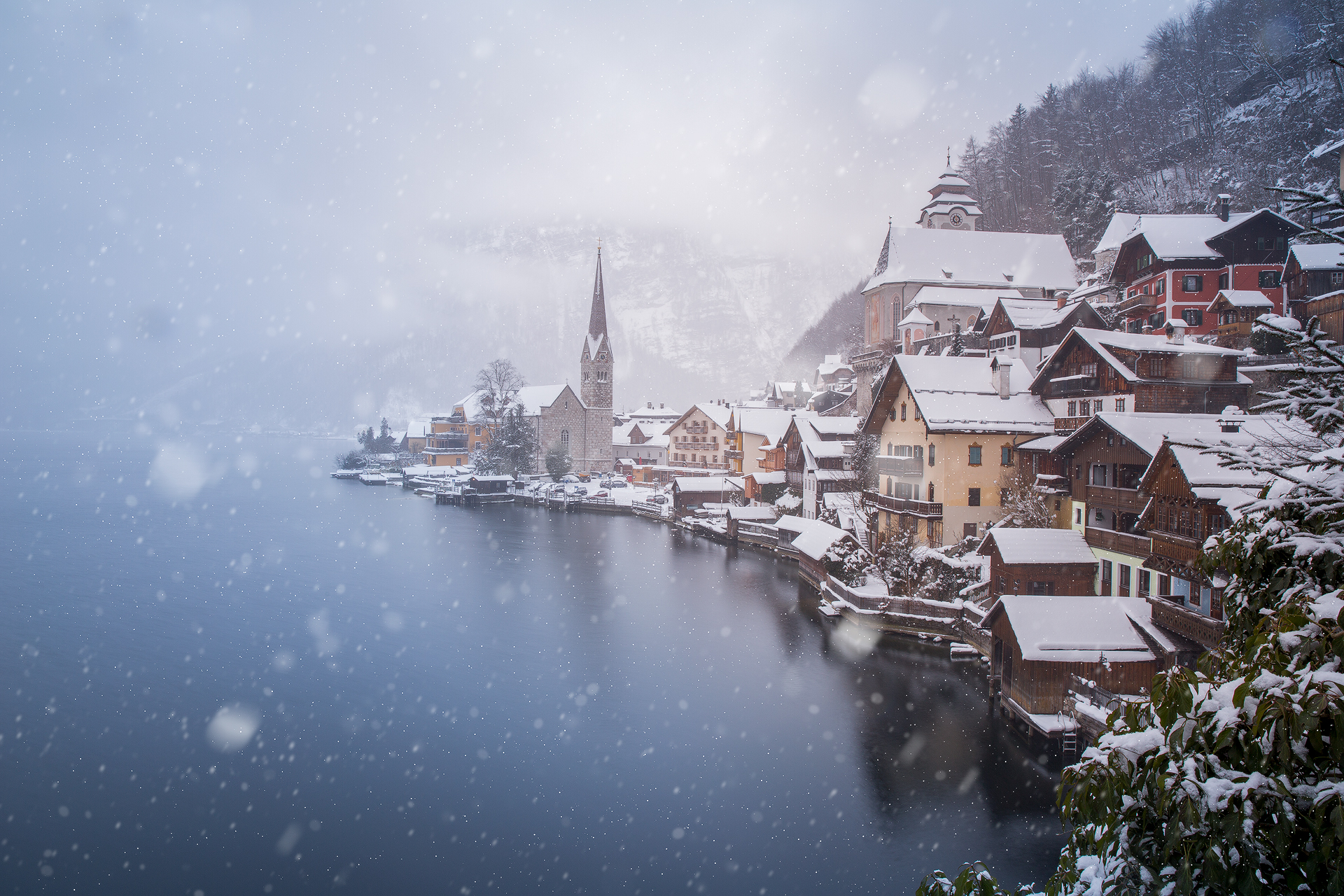Hallstatt in winter