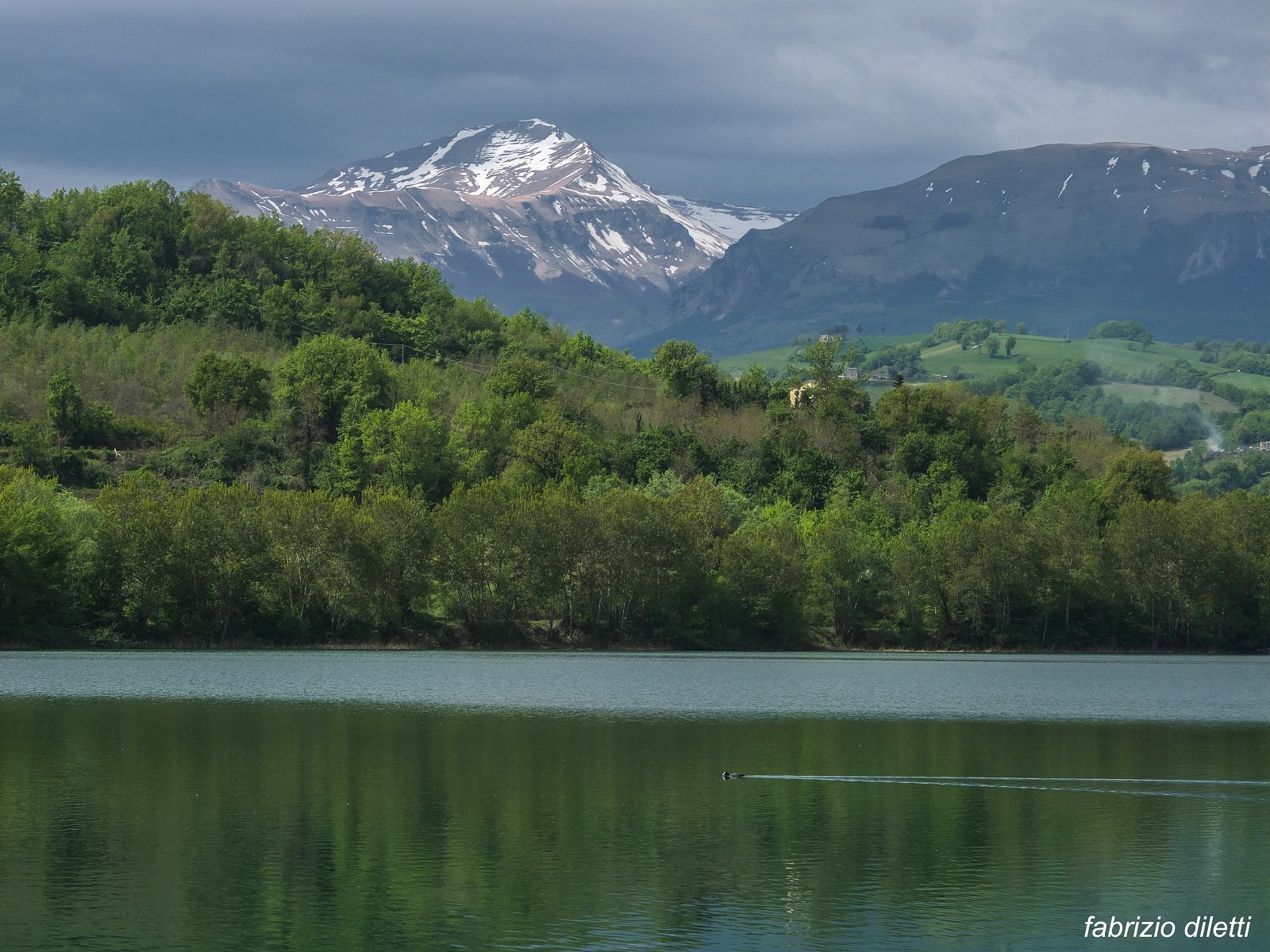 Lake San Ruffino and Mount Priora