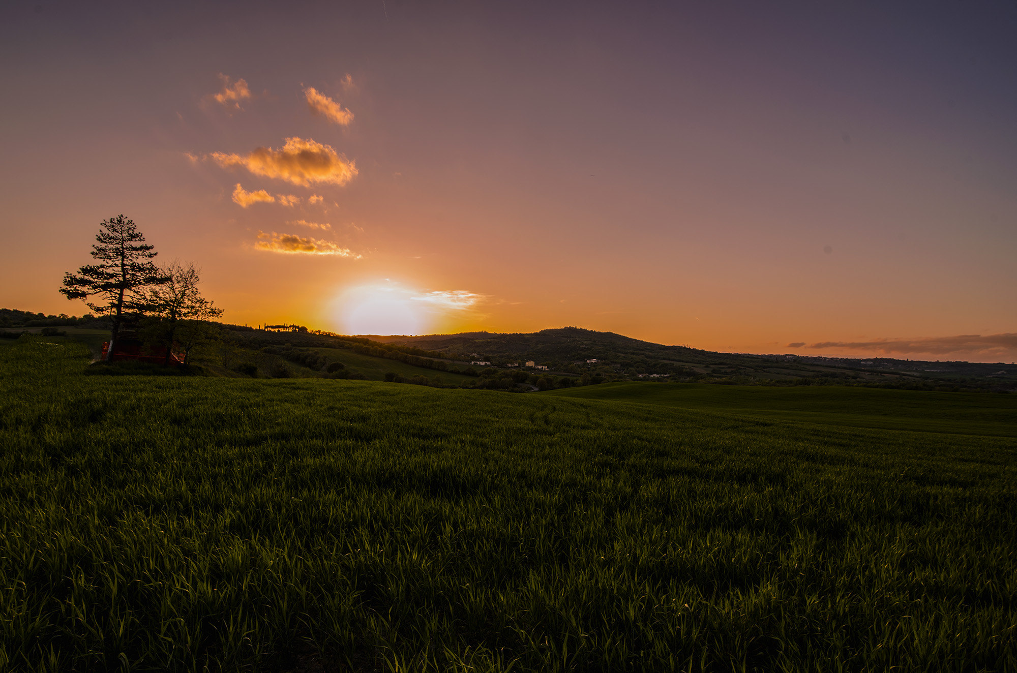 Sunset in Val d'Orcia