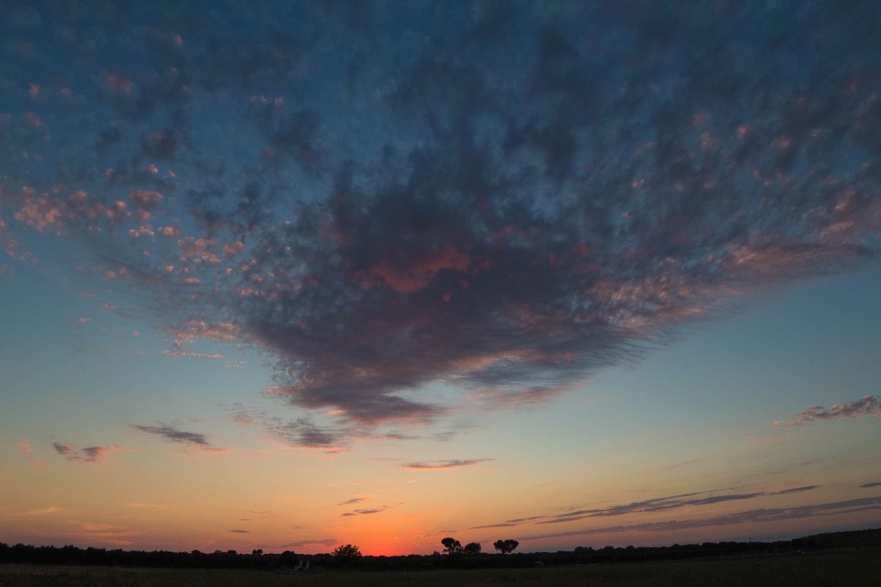 Nuvole al tramonto