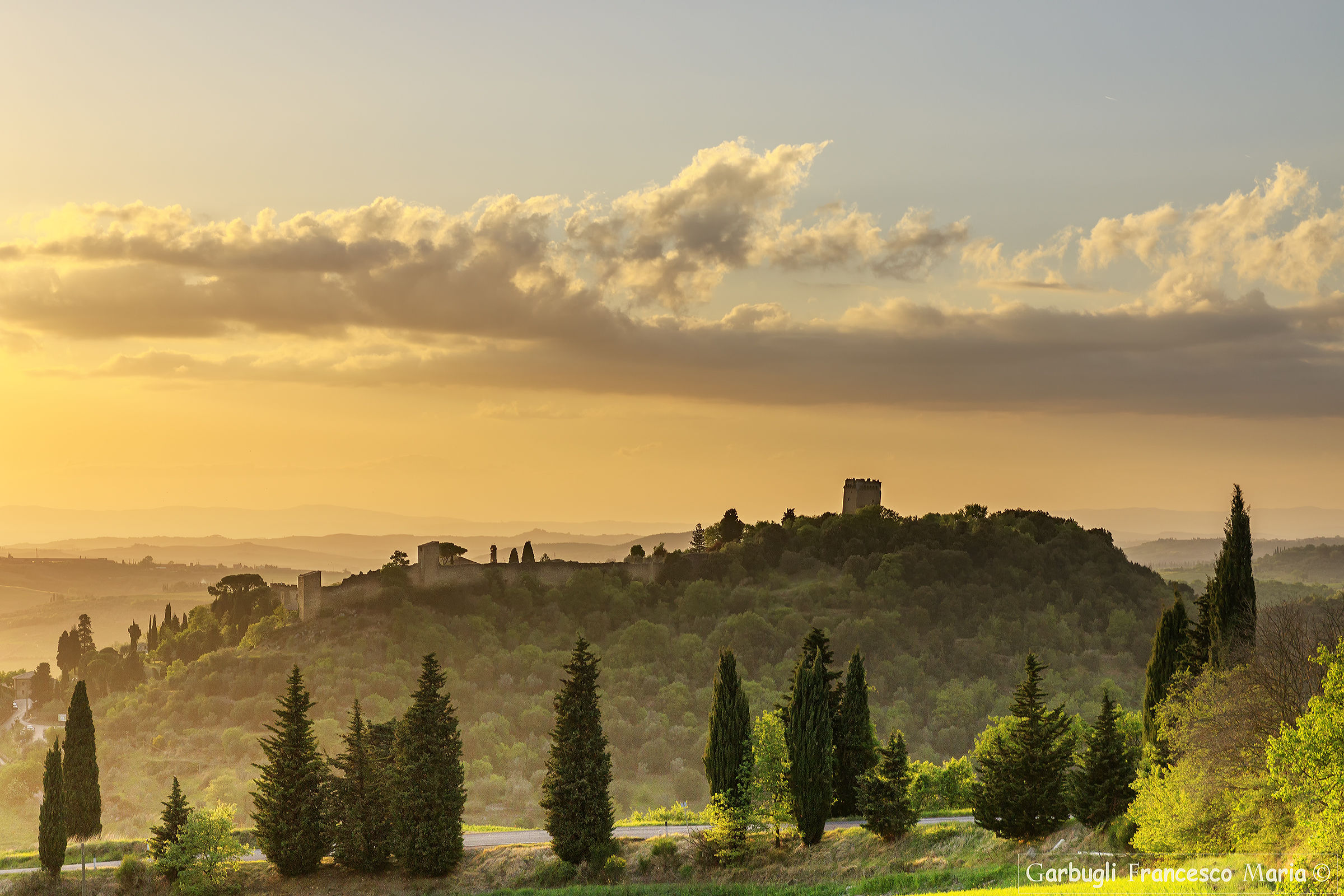 Sunset in Monticchiello