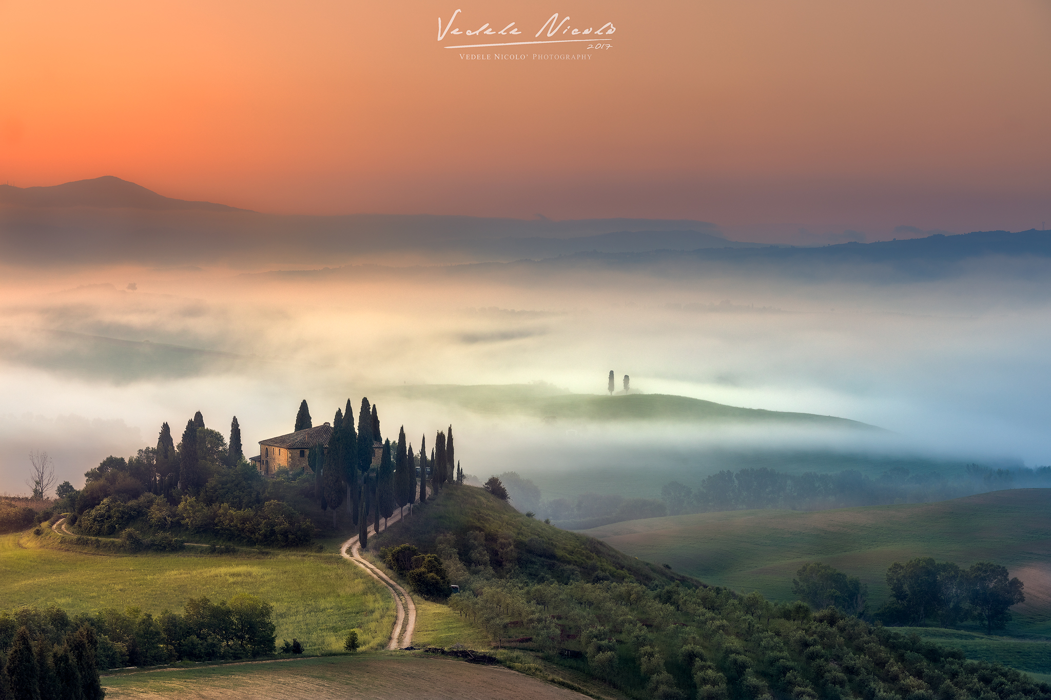 Alba al podere Belvedere