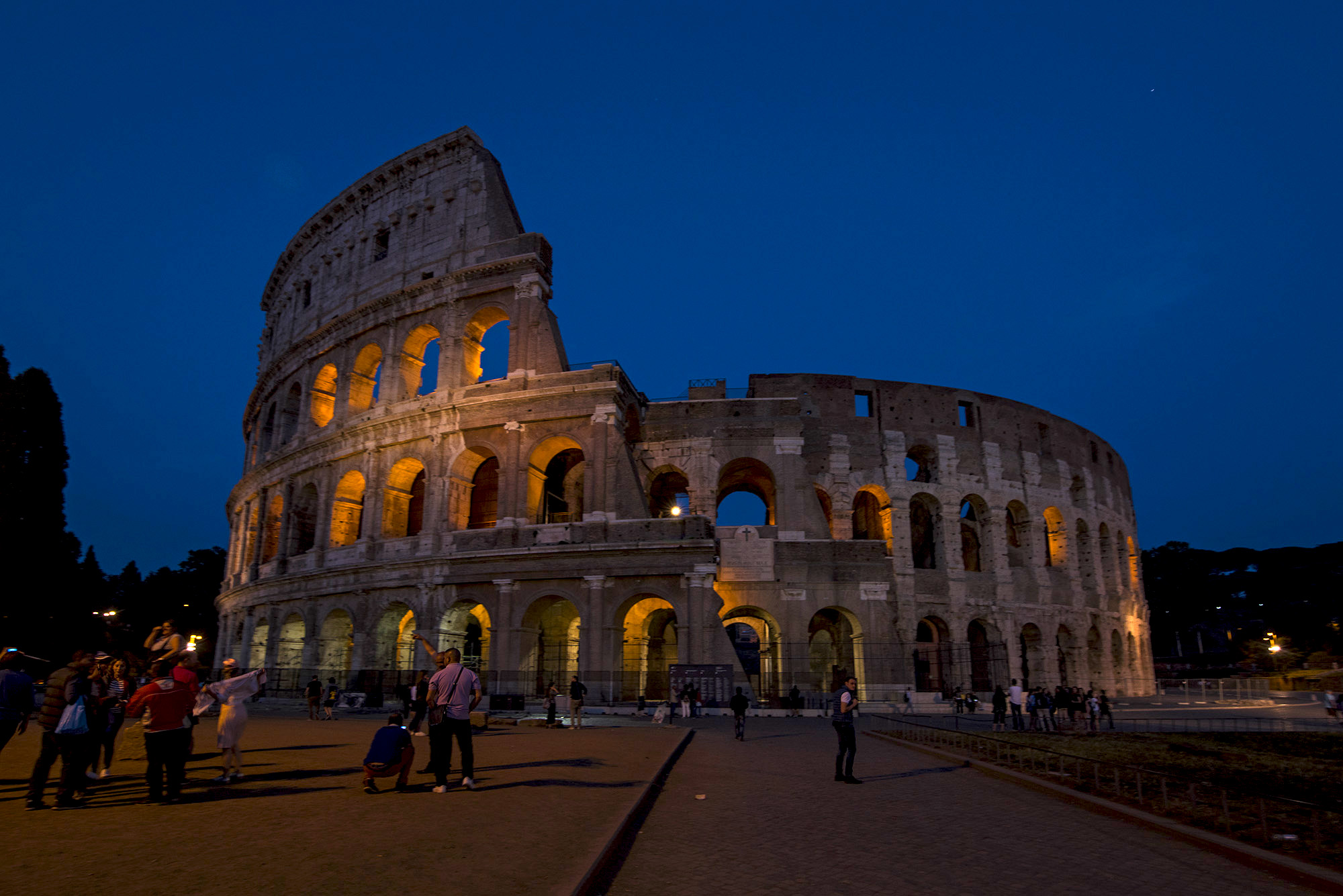 Colosseum at blue hour
