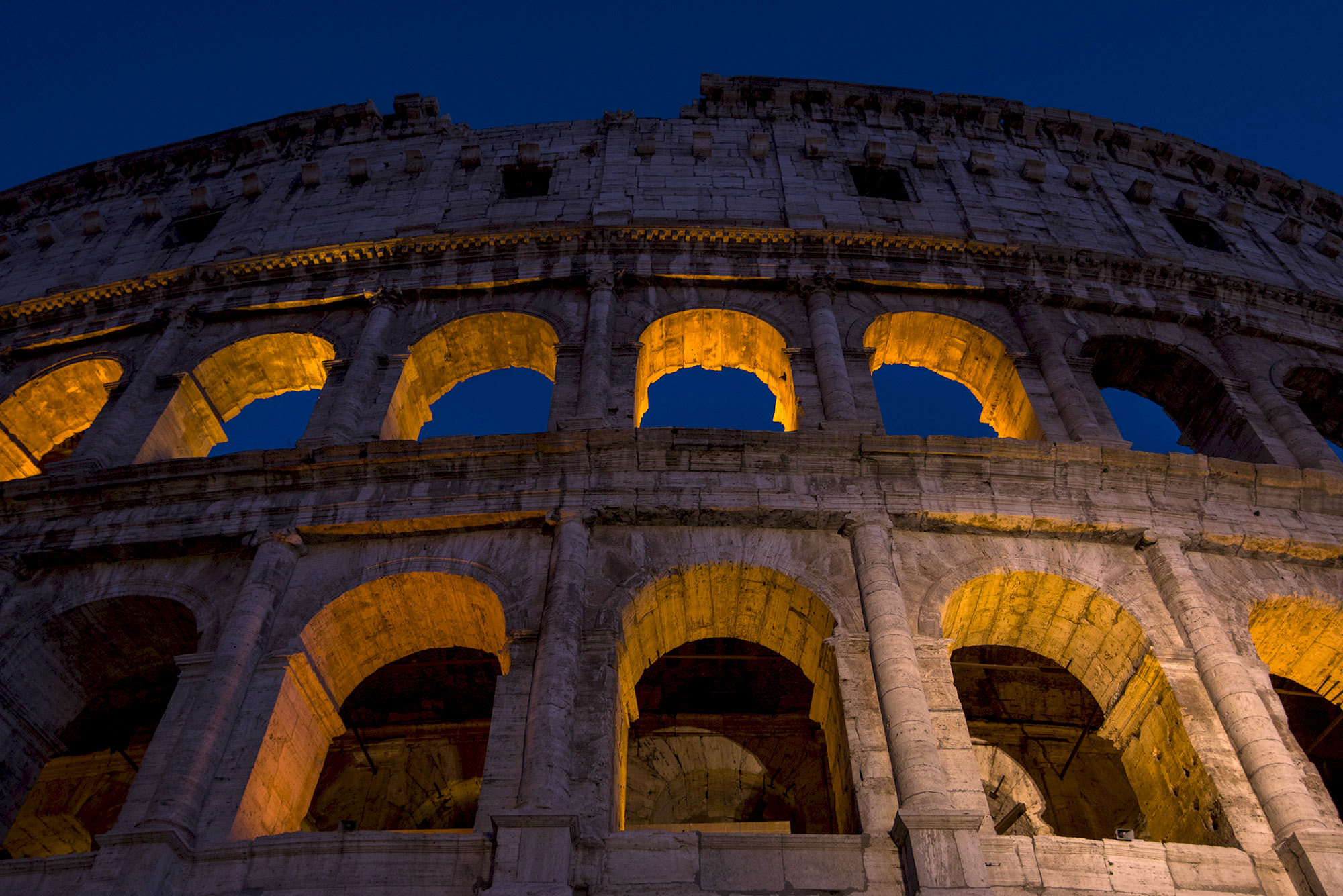 Colosseum at blue hour