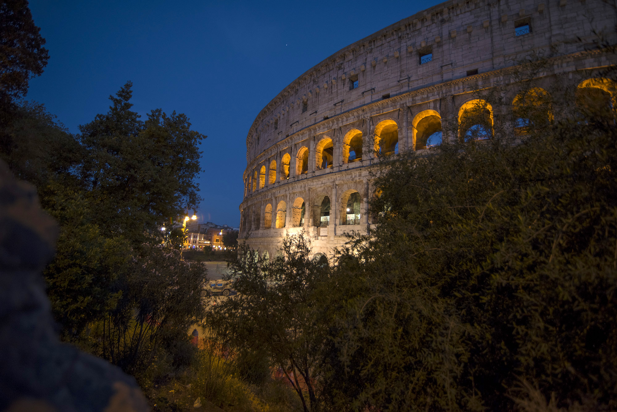 Colosseum at blue hour