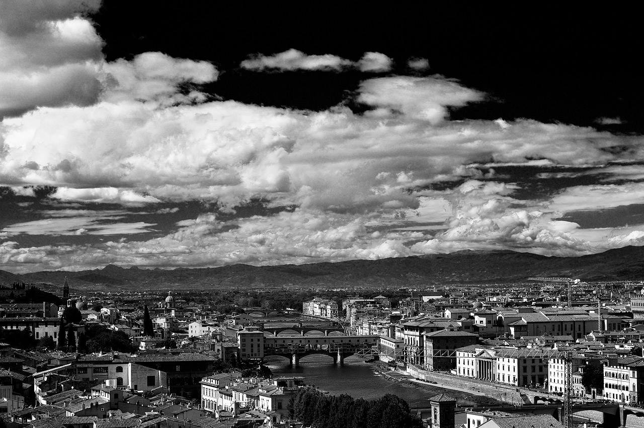 Florence and the clouds