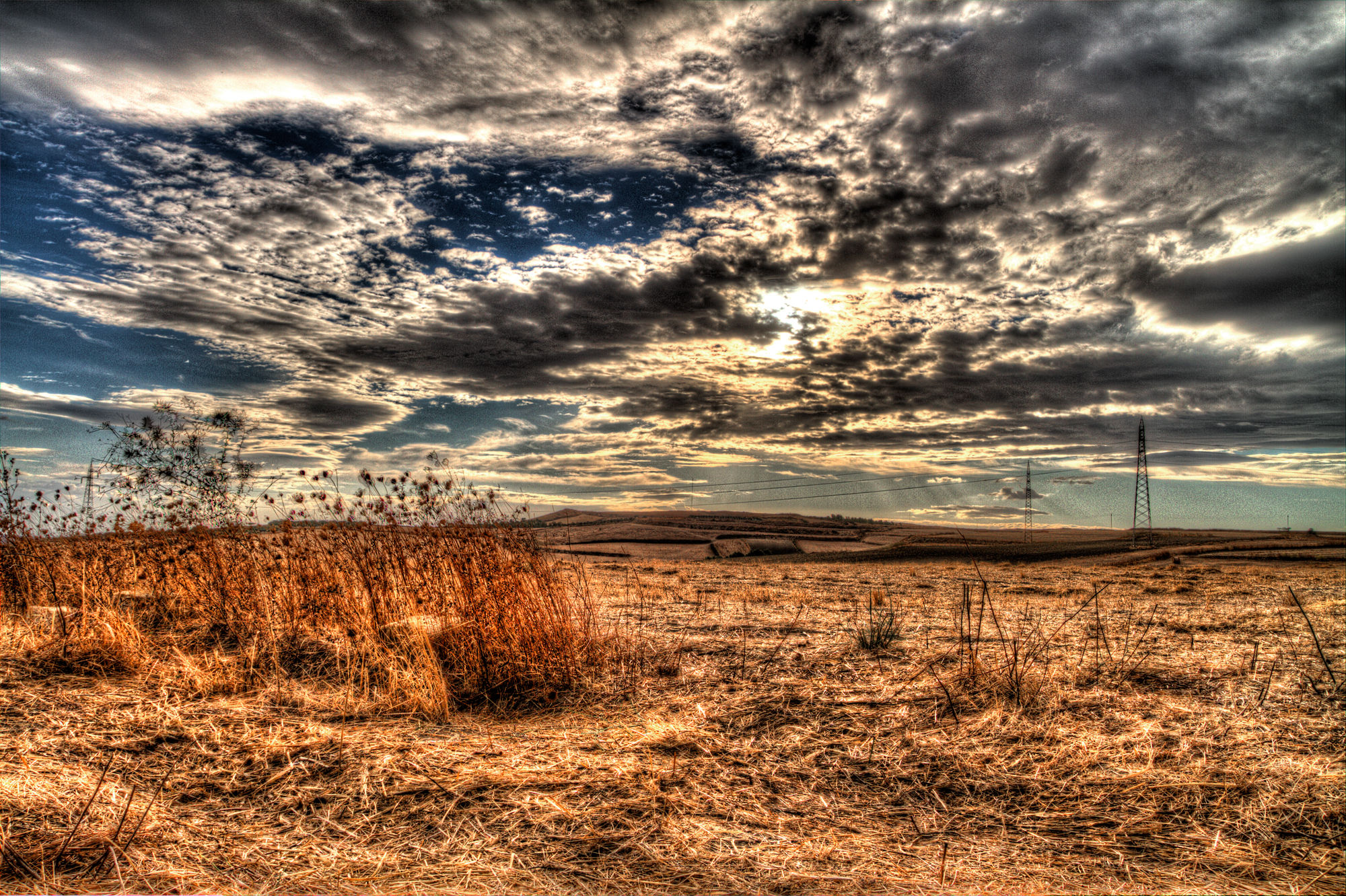 Cielo nuvoloso della Trexenta