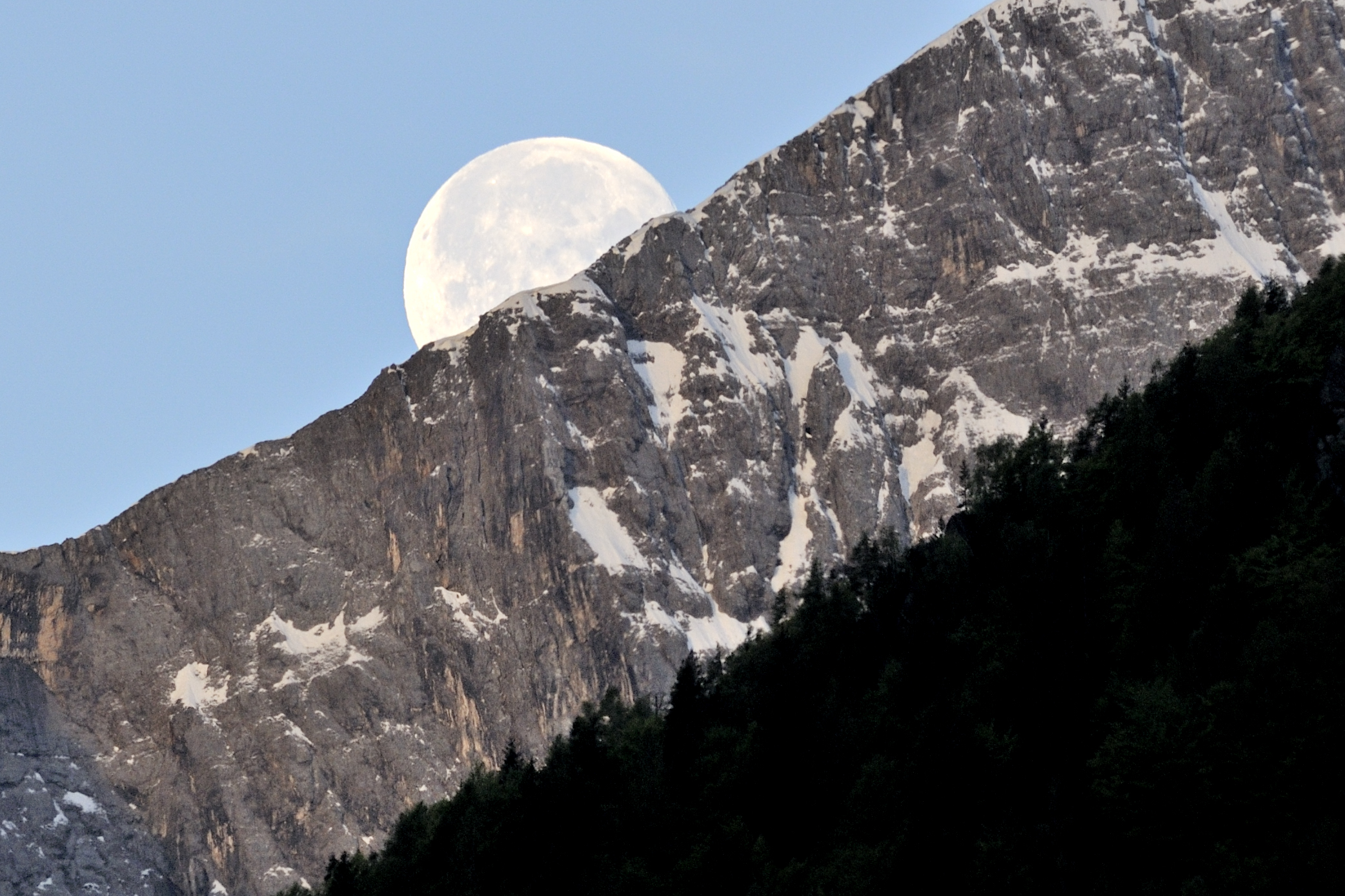 E la luna sul Fop...