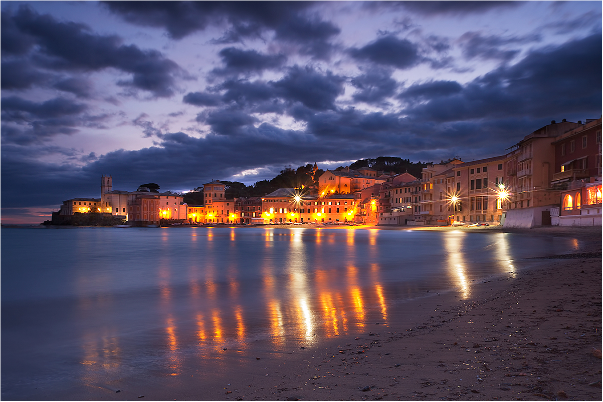 sestri Levante at night
