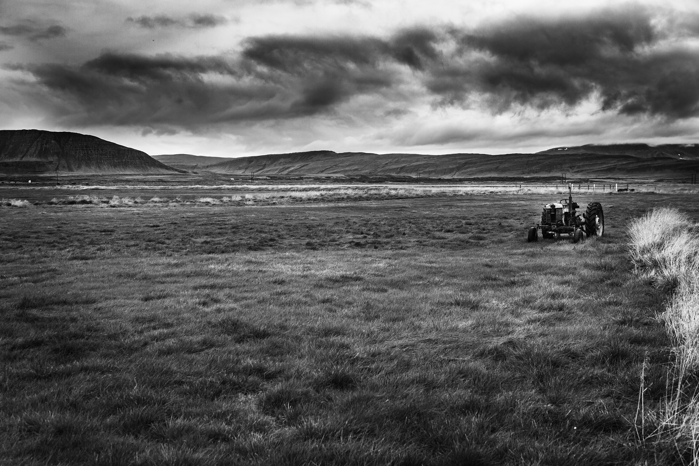 A tractor in Iceland