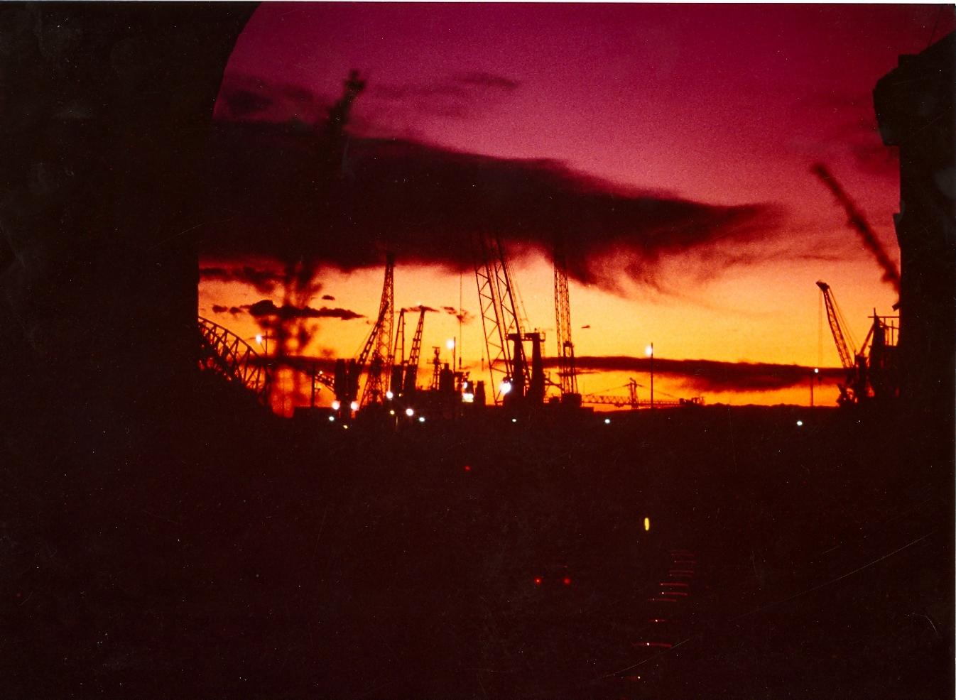 Tramonto (sotto il ponte di Carignano)