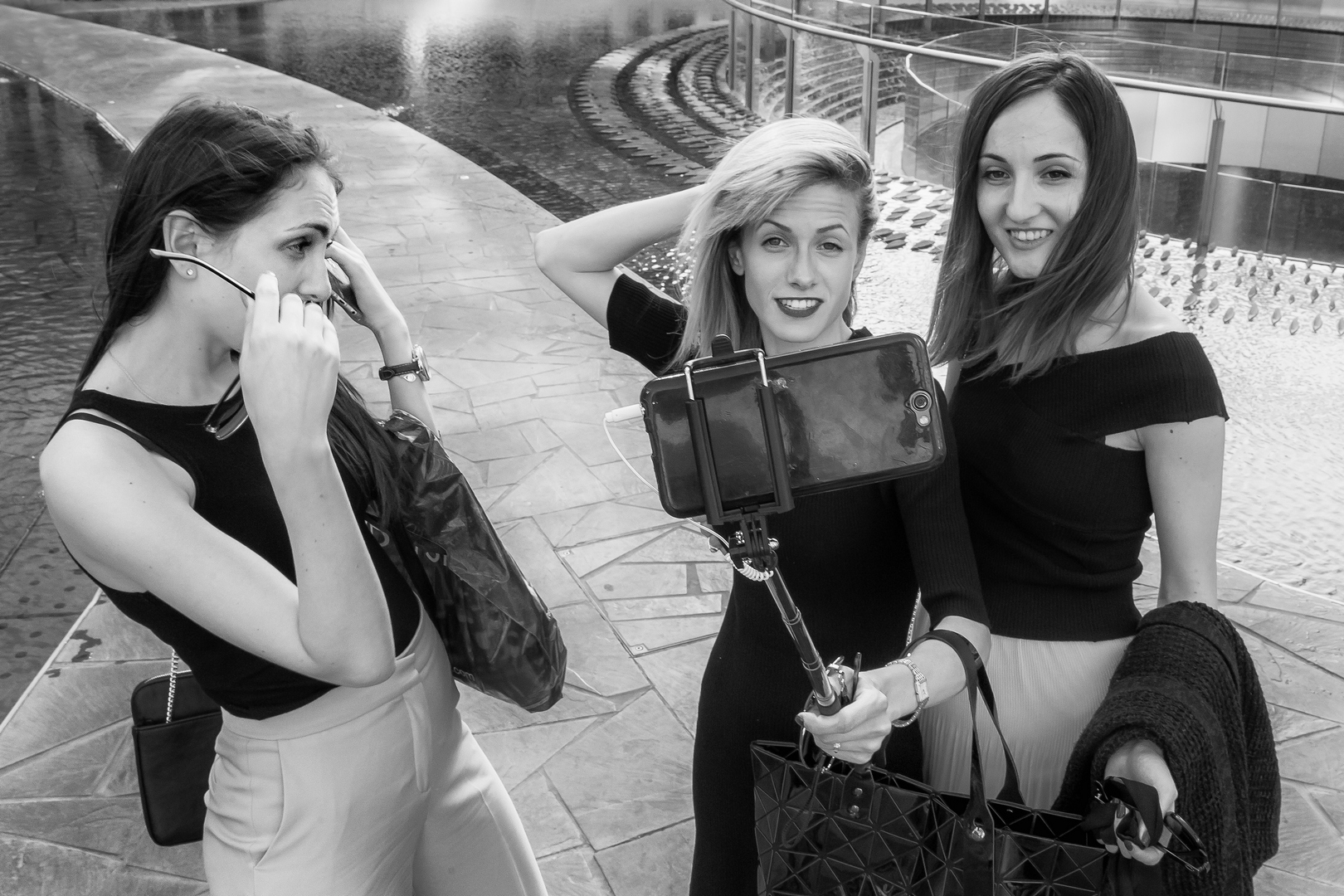 Selfie in Gae Aulenti Square