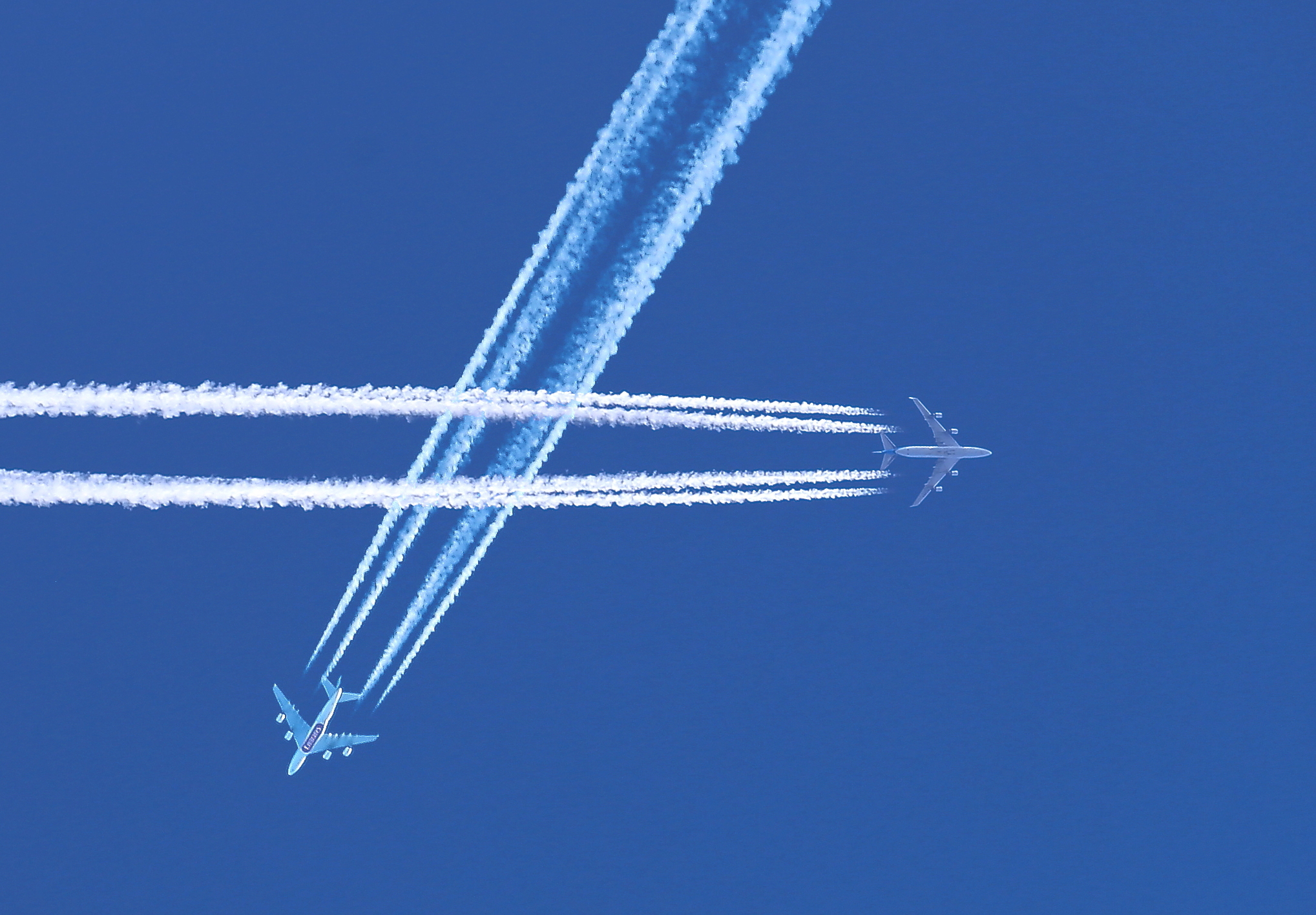 Crosses at 10000 meters of altitude