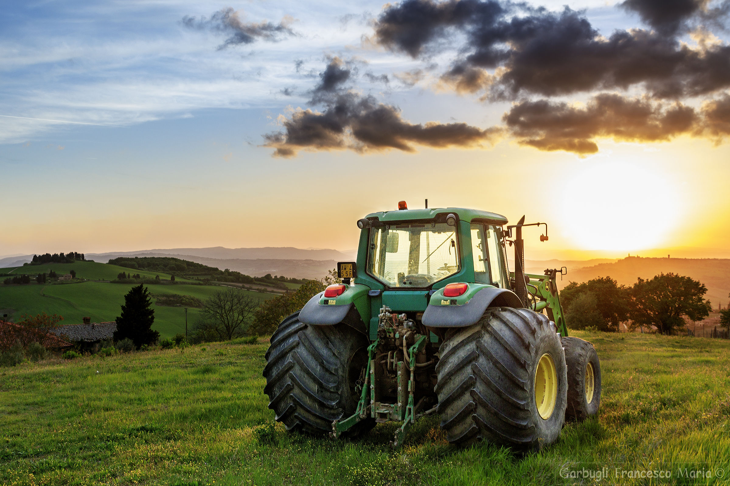 The tractor of the Val d'Orcia