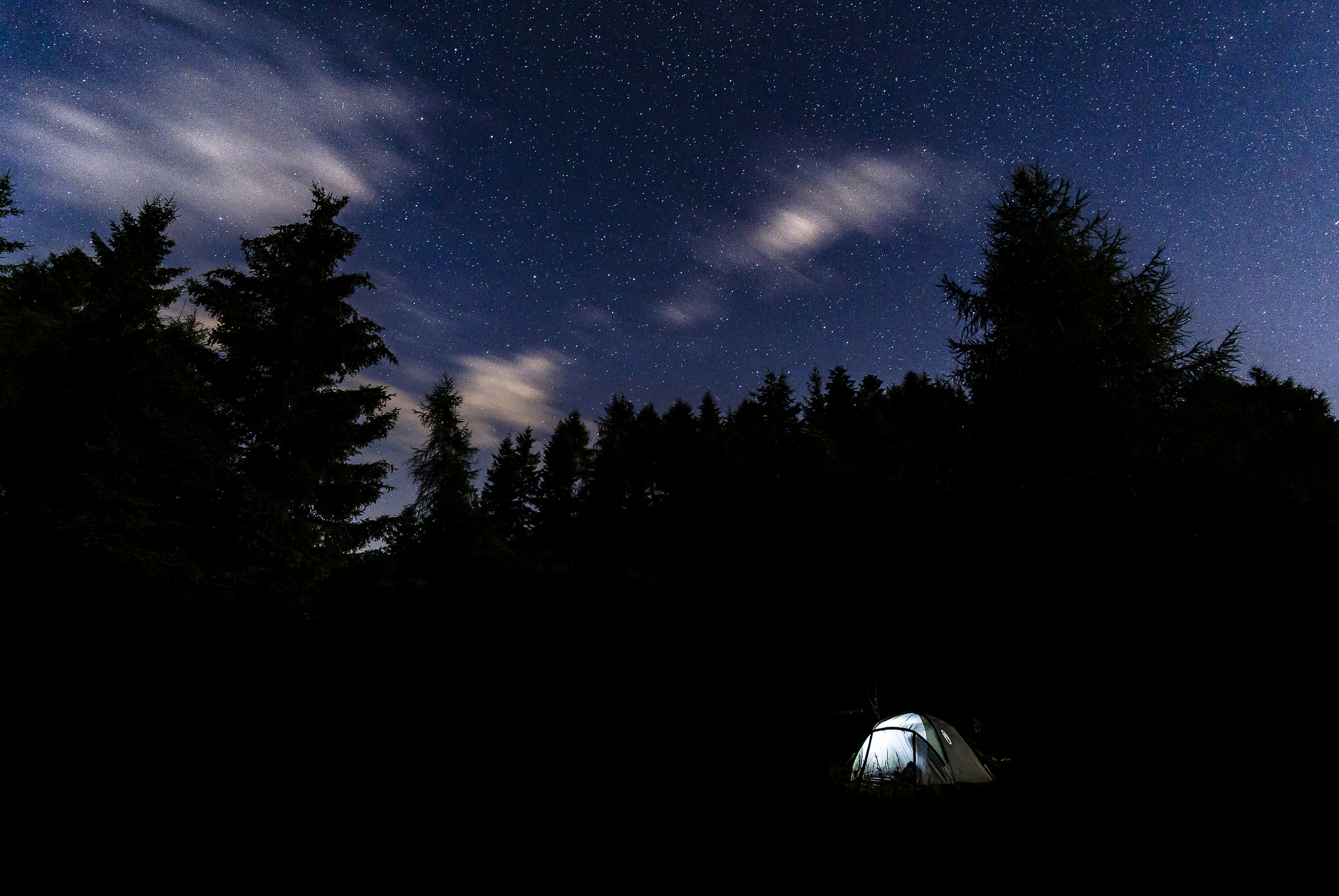 Under a carpet of stars