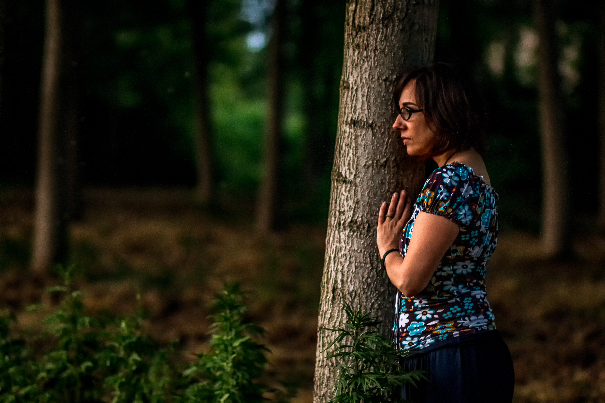 Guardando il tramonto