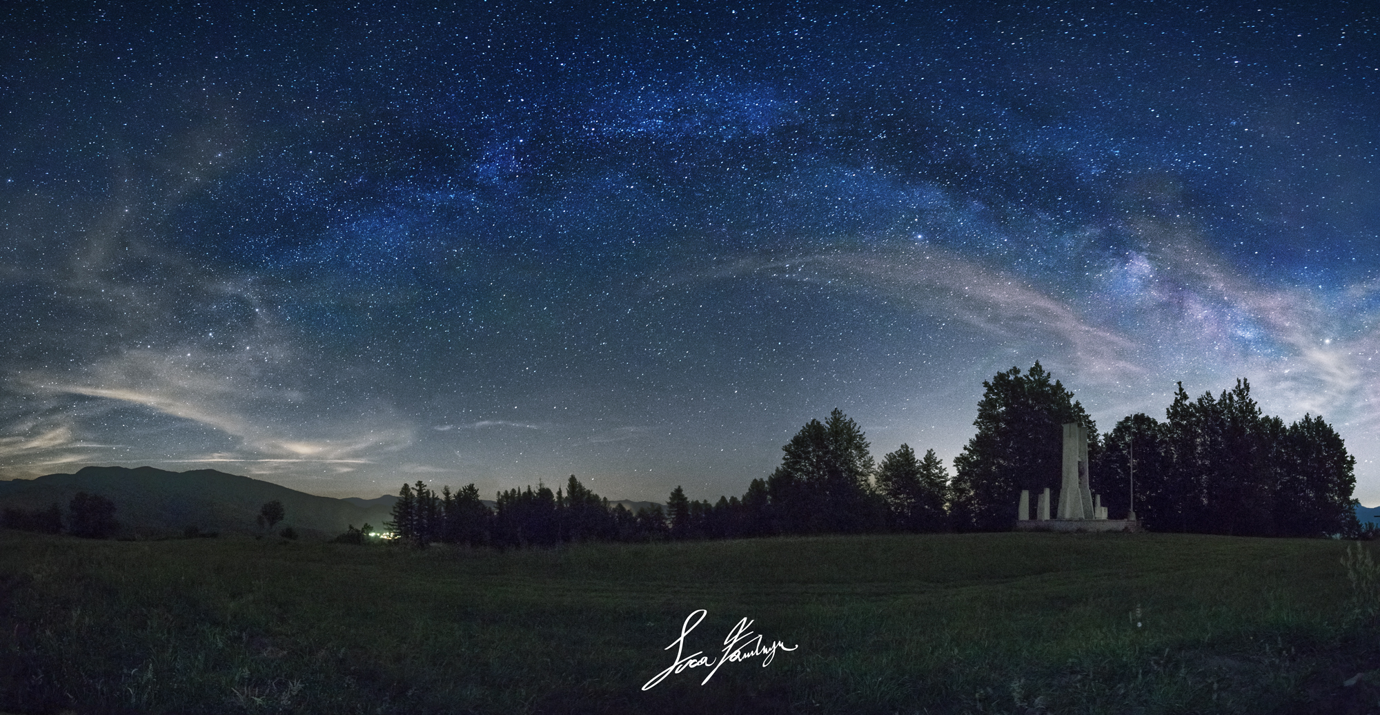 Milky over the Sanctuary!