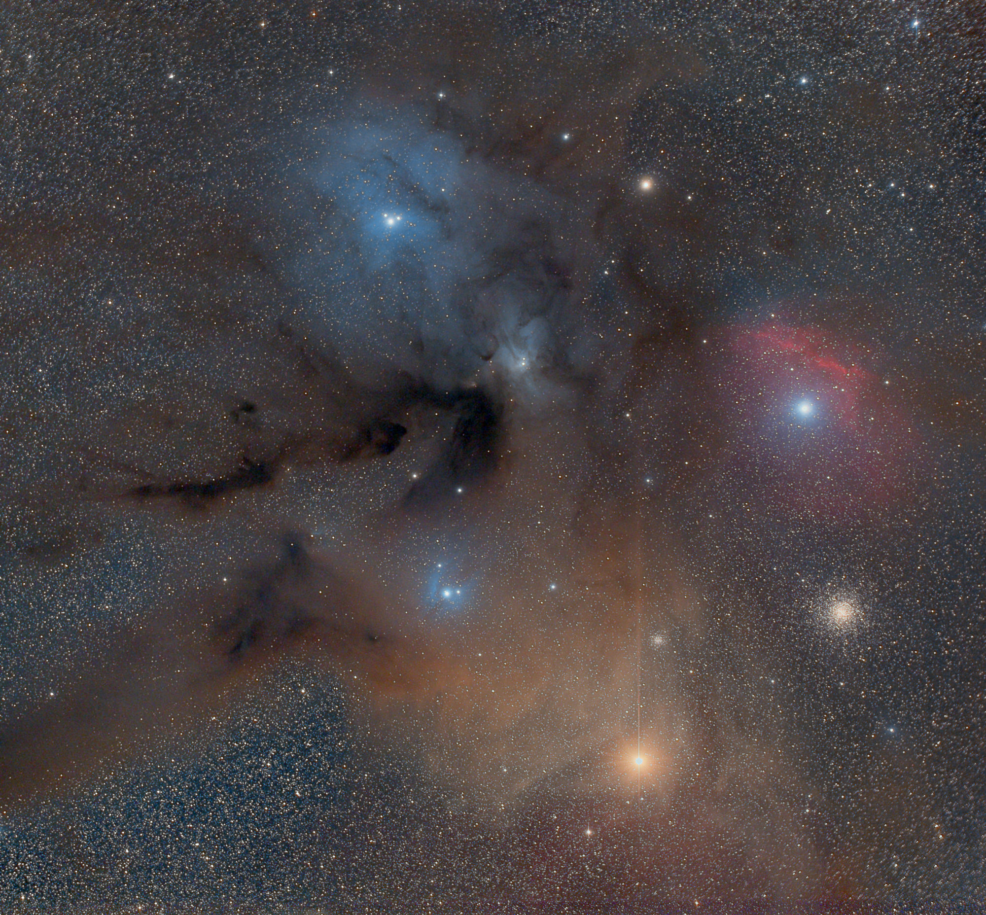 Cloud of Rho Ophiuchi - Antares Region with reflection ...