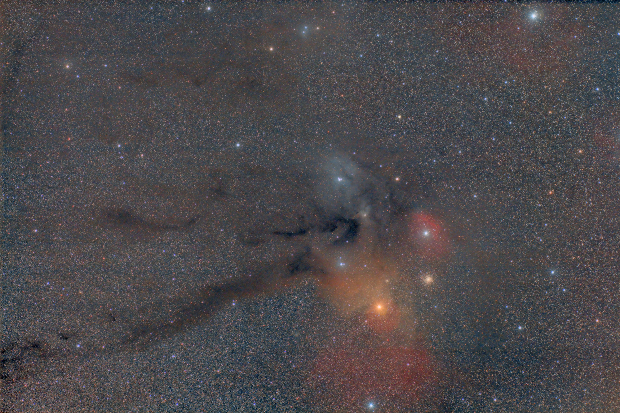 Rho Ophiuchi Cloud - Antares wide field region