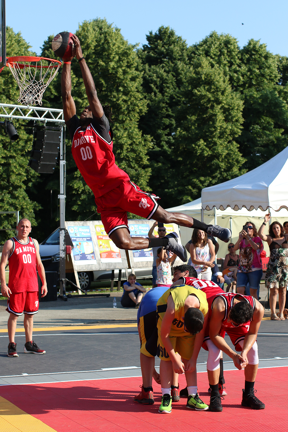 Basketball acrobatics