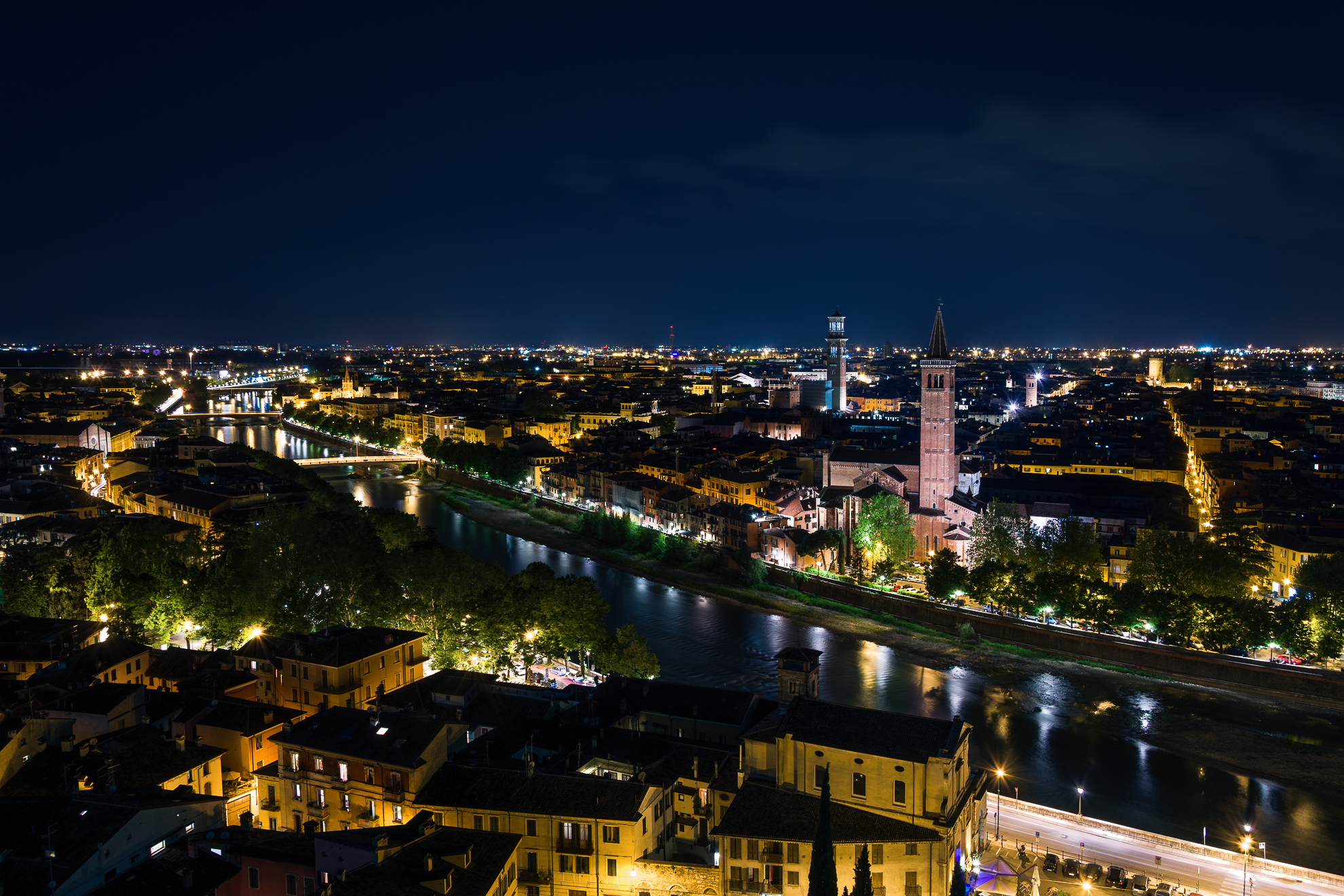 Verona by night