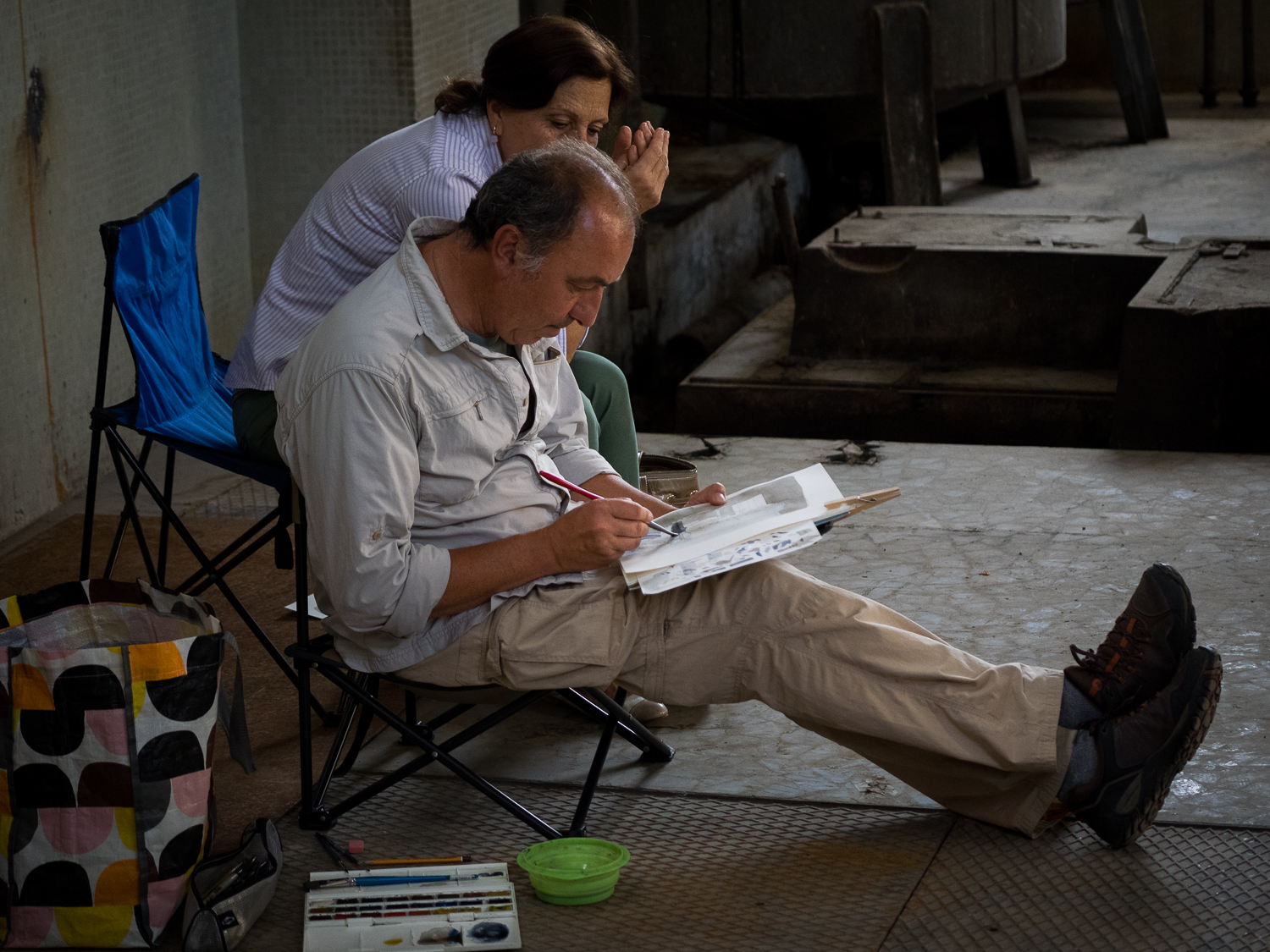 Lane Combing Watercolors 3