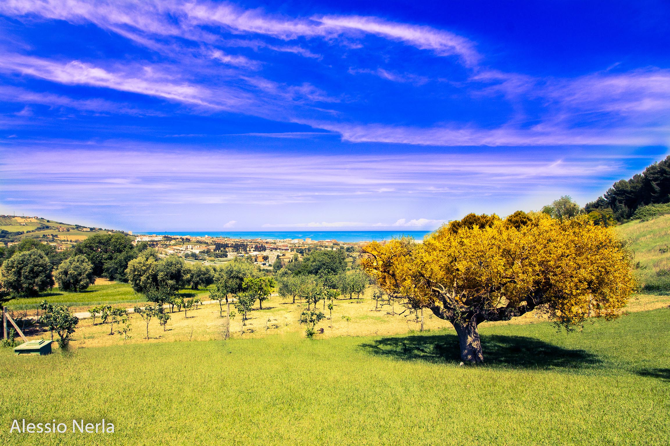 Panorama from the hills of Porto San Giorgio
