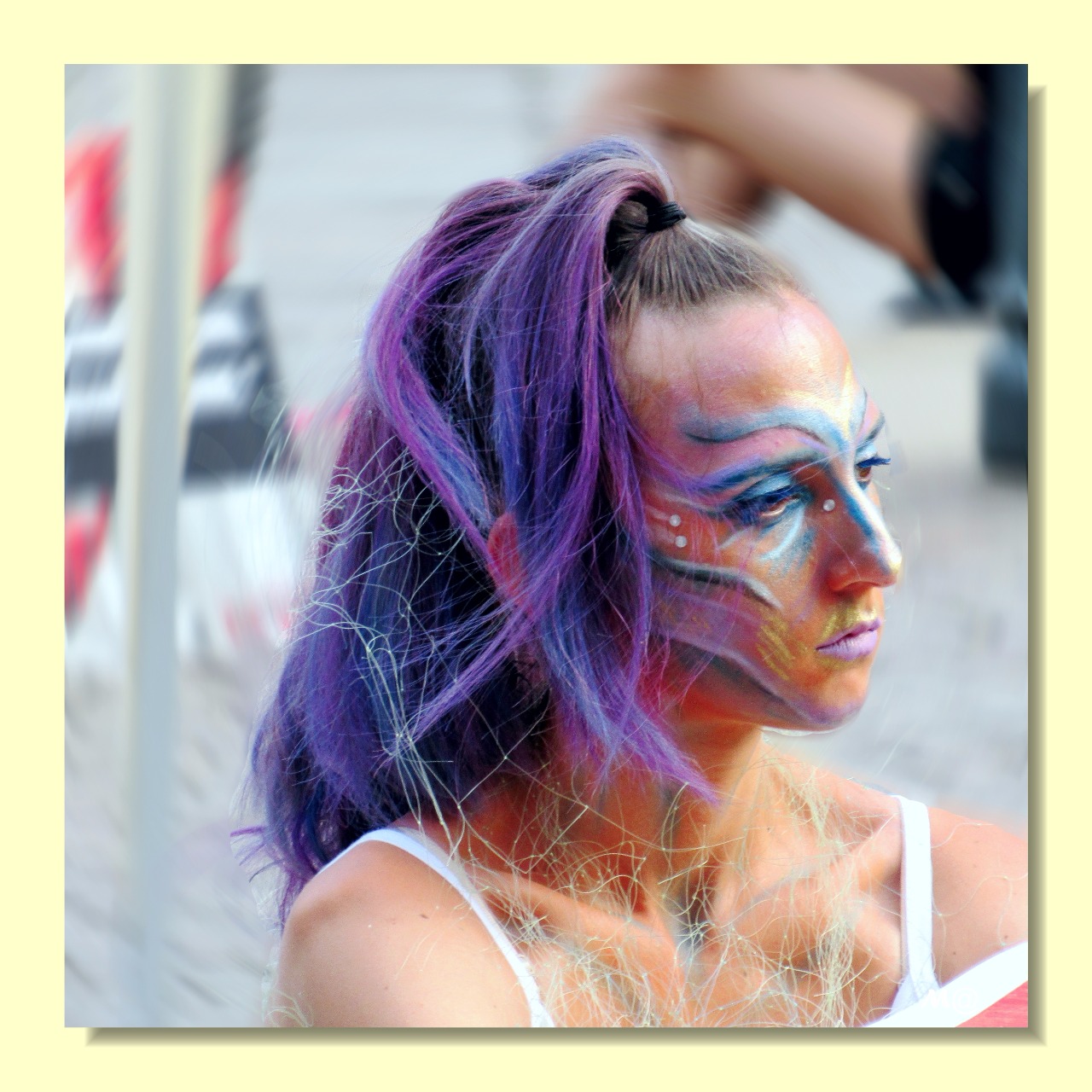 Girl at a demonstration