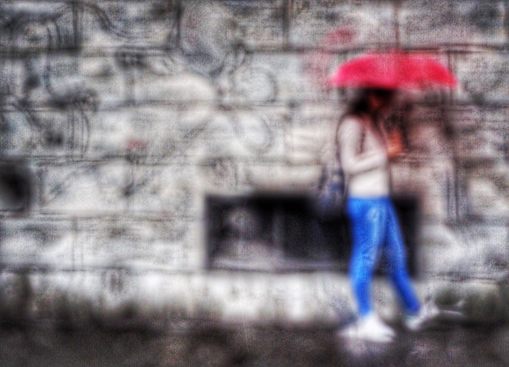 Walking in the rain ...