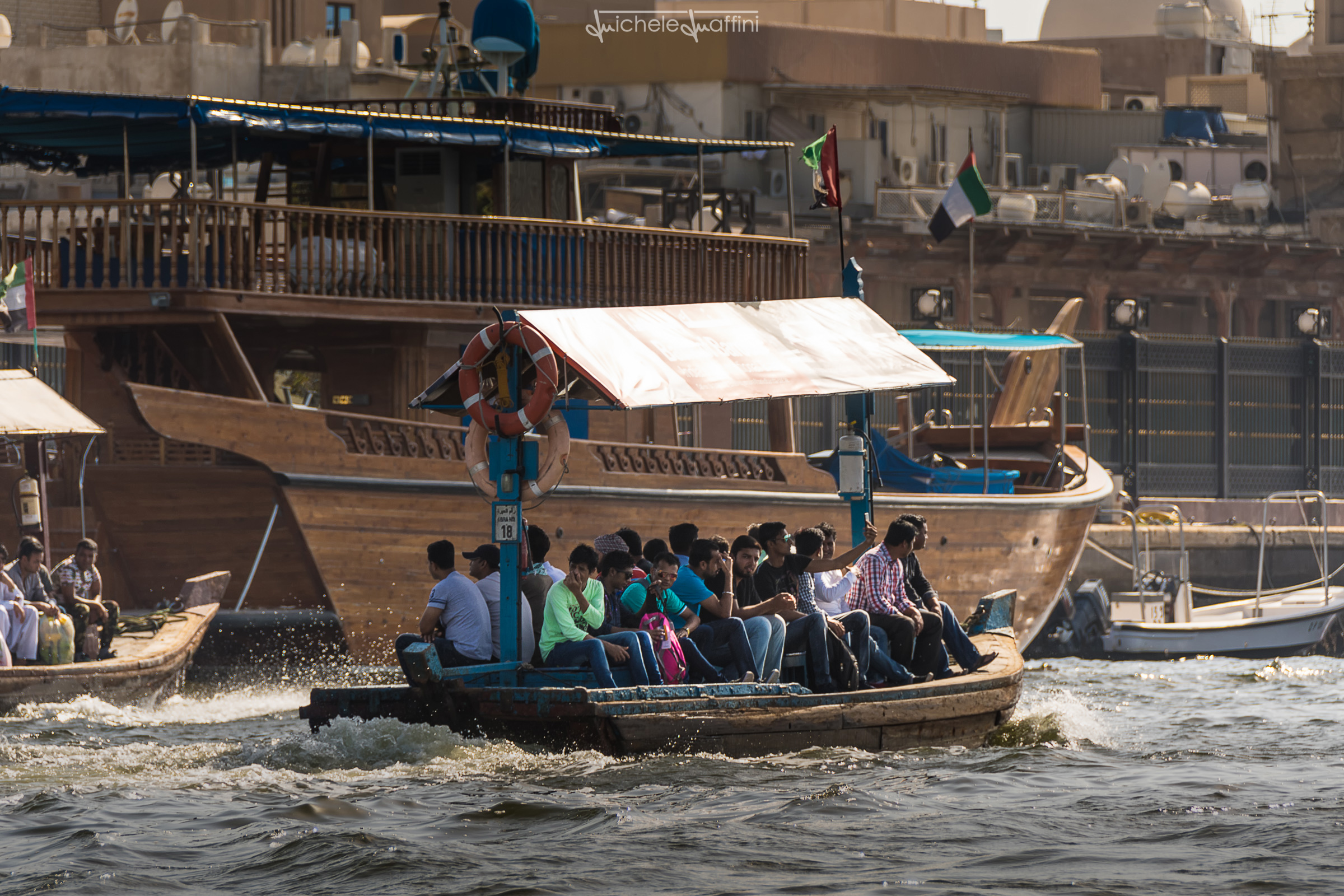 Dubai - By taxi on Khor