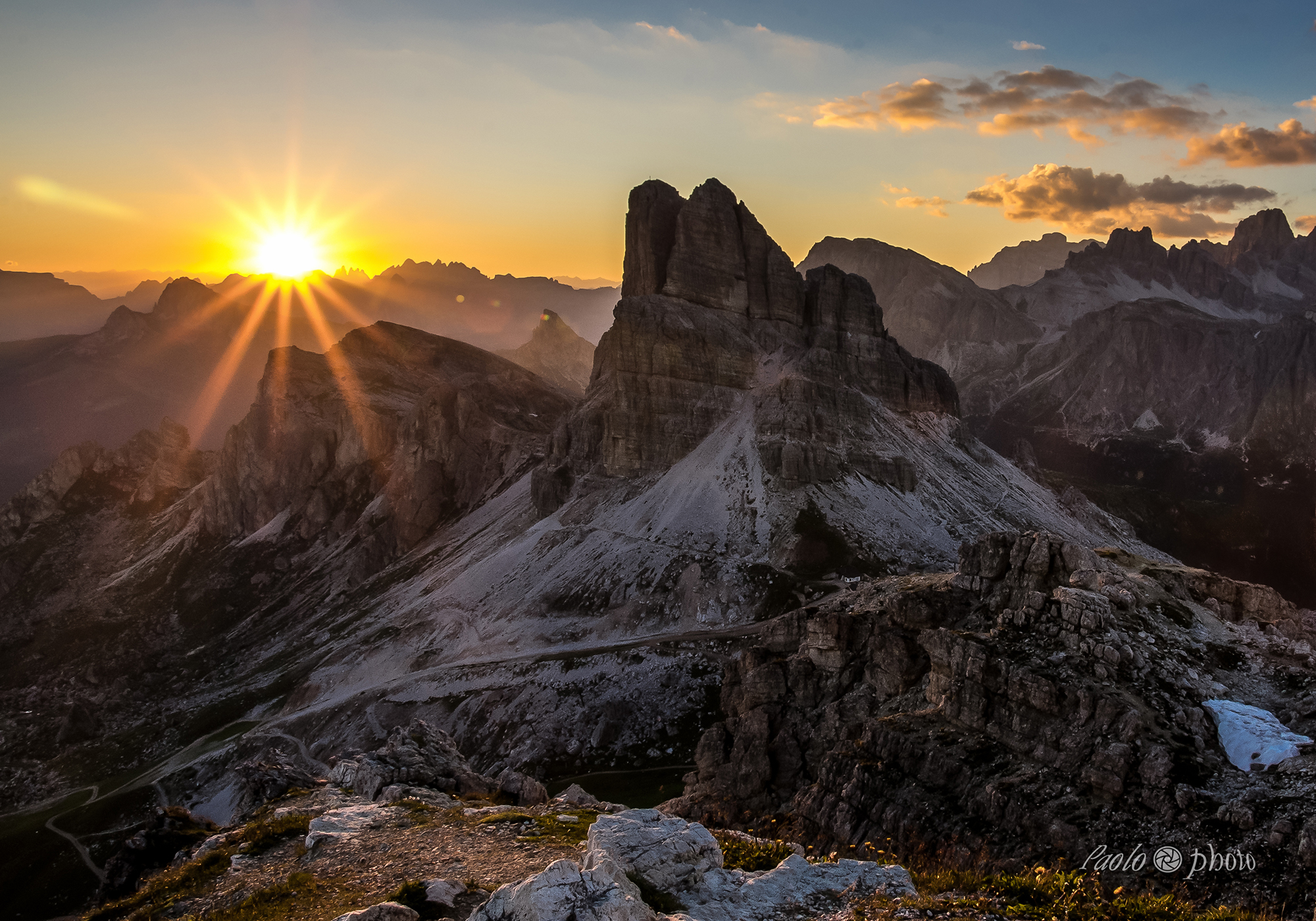 Dolomite sunset
