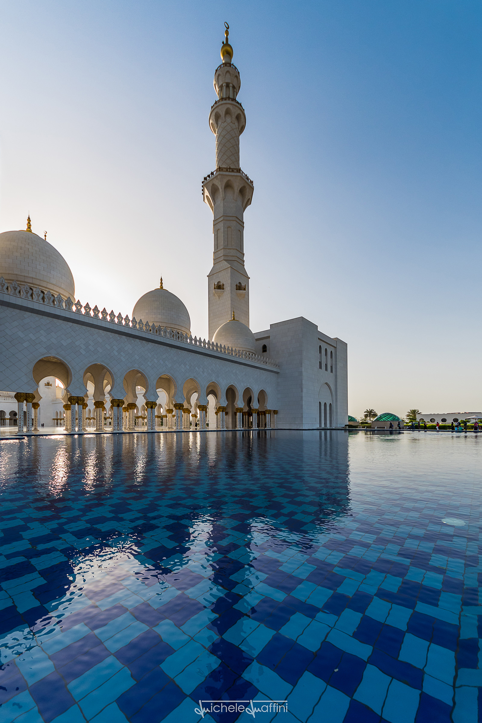 Abu Dhabi - Tramonto alla Gran Moschea