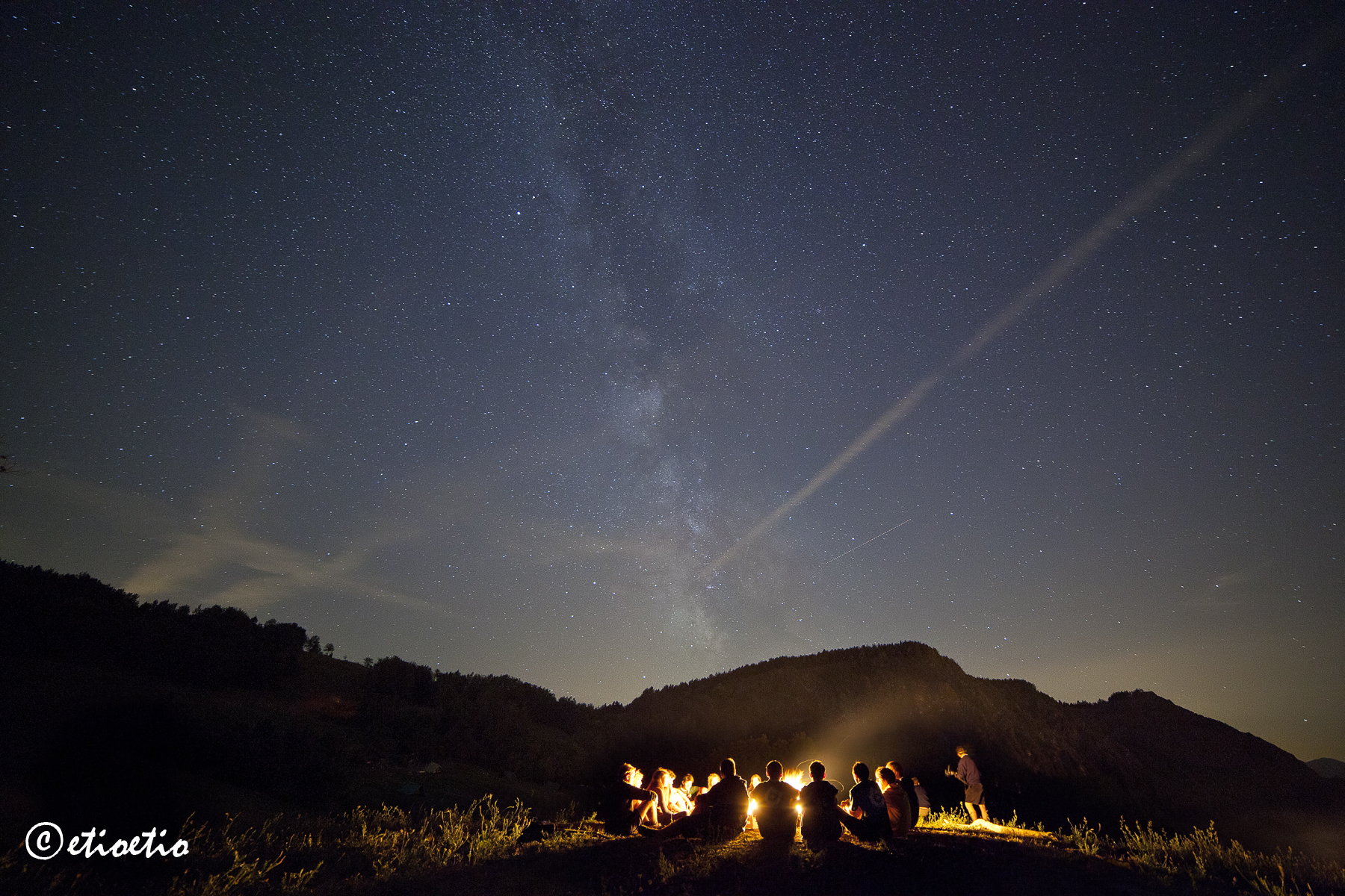 una sera scout: bivacco (Castelvetto 2012)