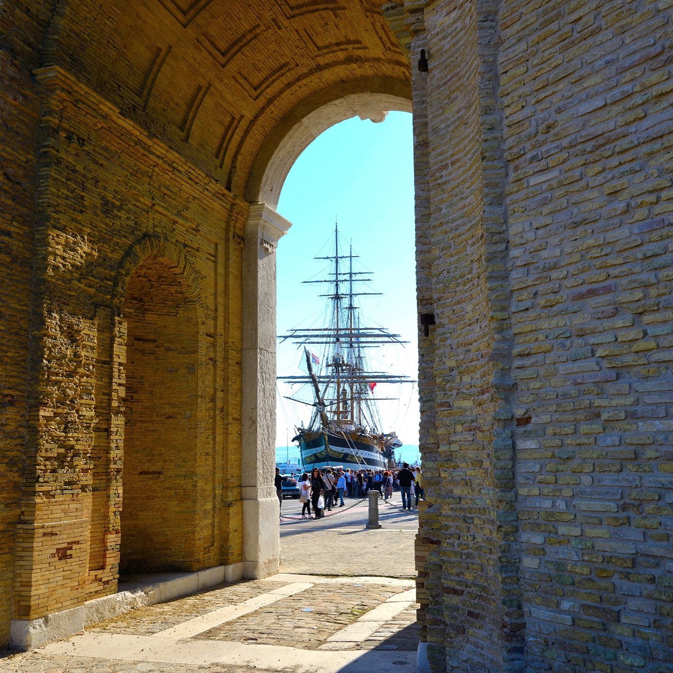 Amerigo vespucci ancona harbor