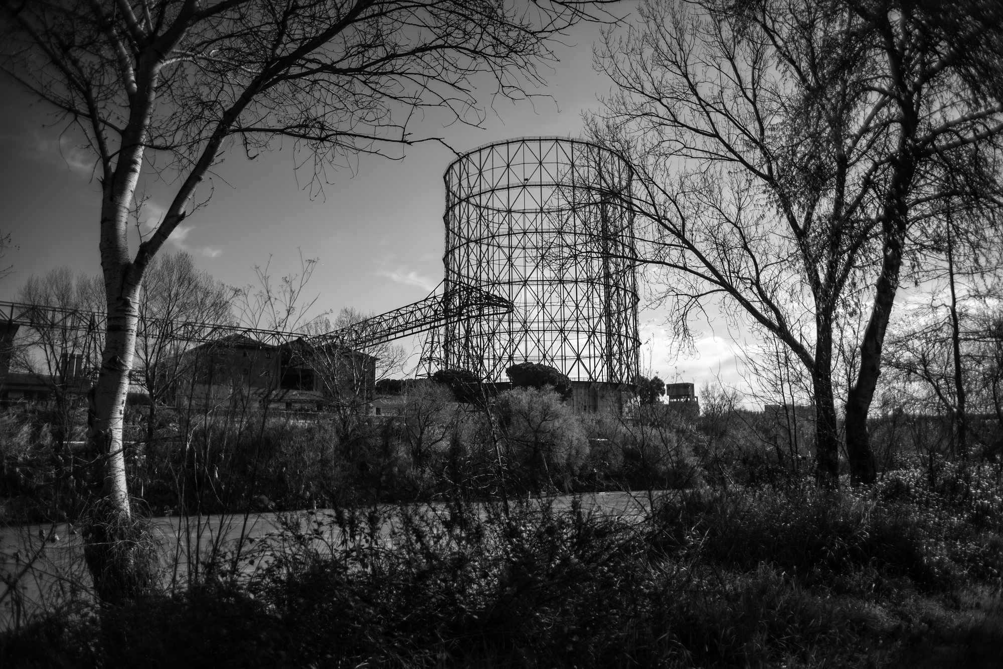 Il tevere vicino al Gazometro