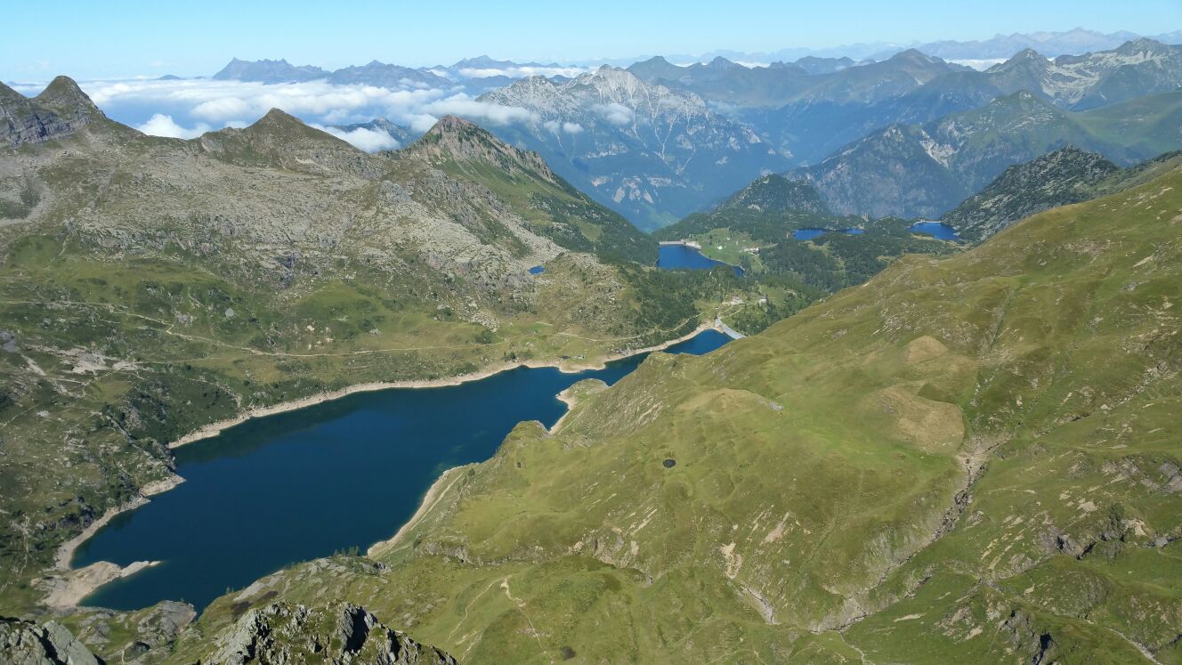 Laghi gemelli dal Monte Corte