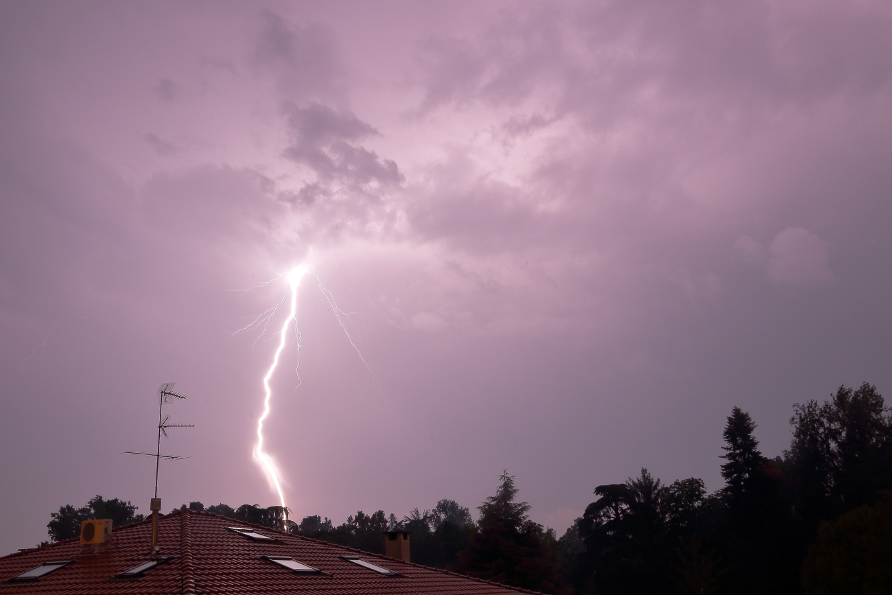 The colors of lightning