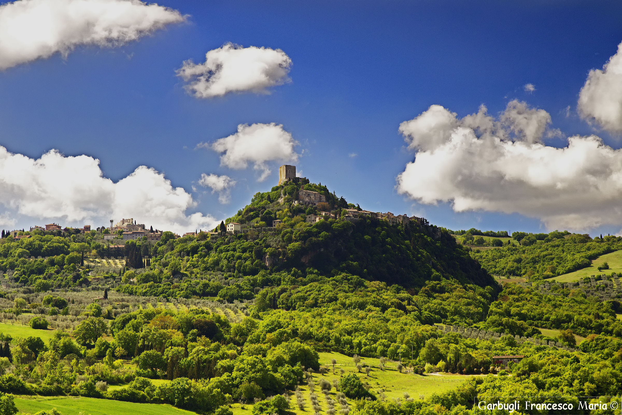 Rocca d'Orcia from Bagno Vignoni