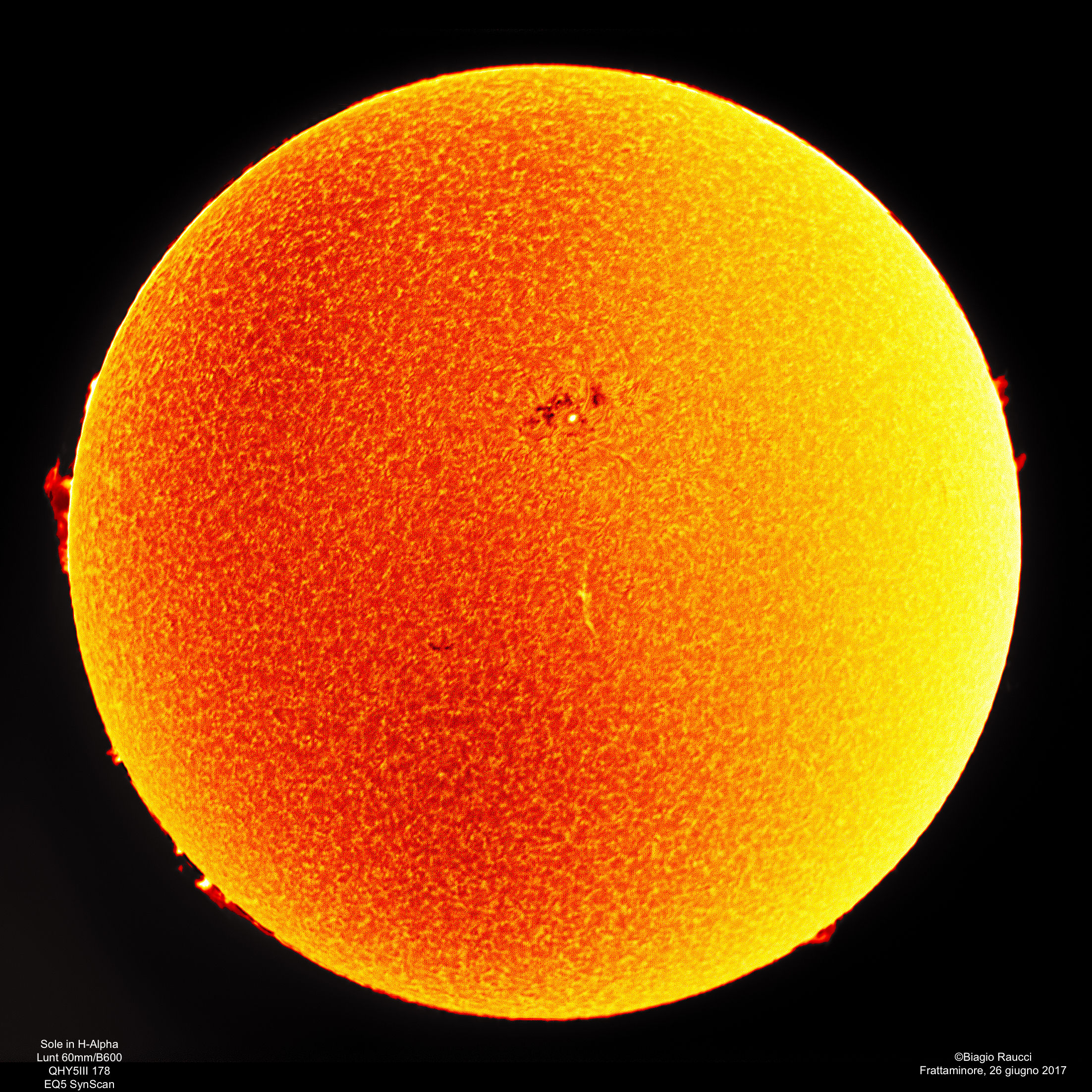Solar Imaging Session - June 26, 2017