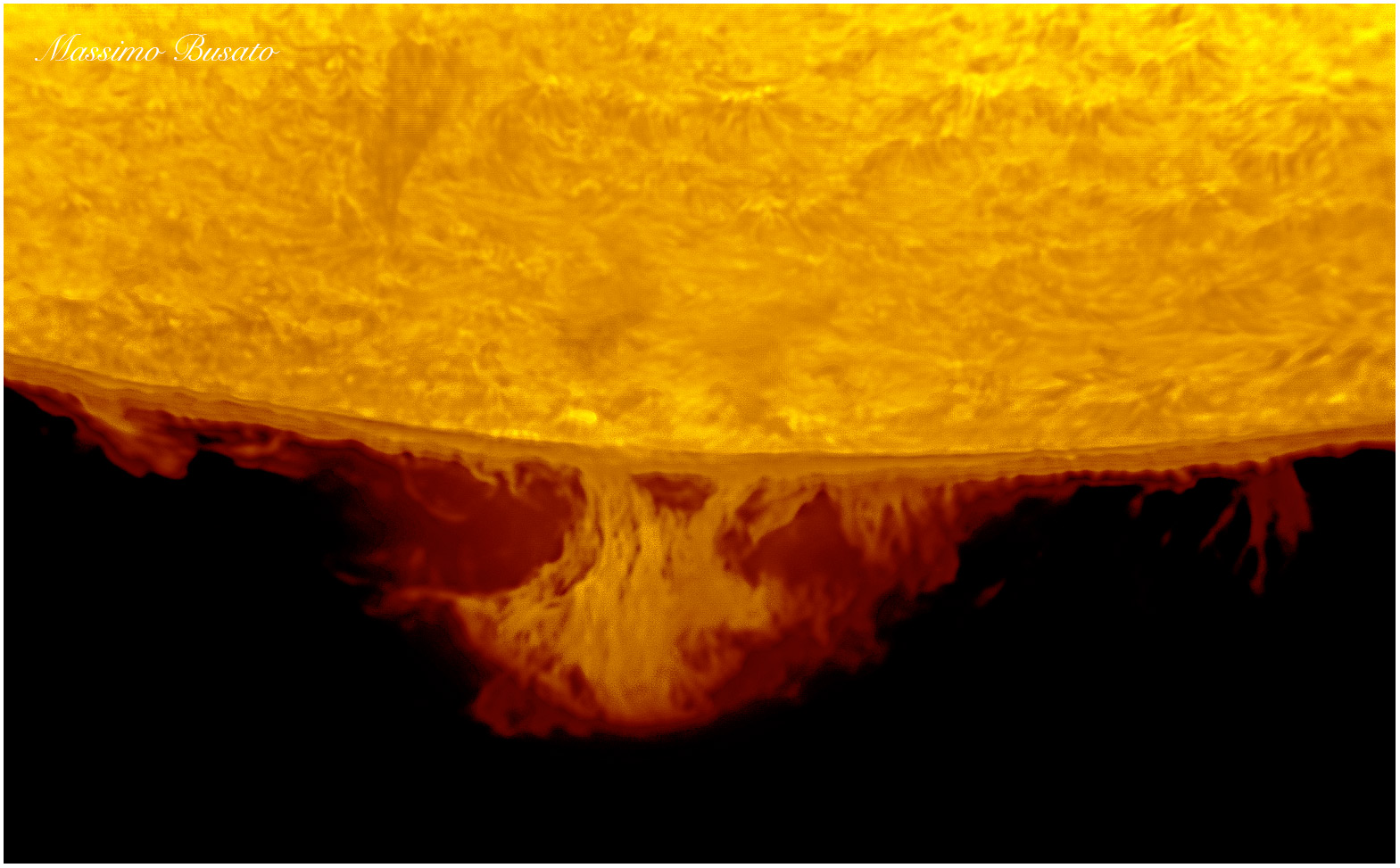 The sun this morning at 07.00