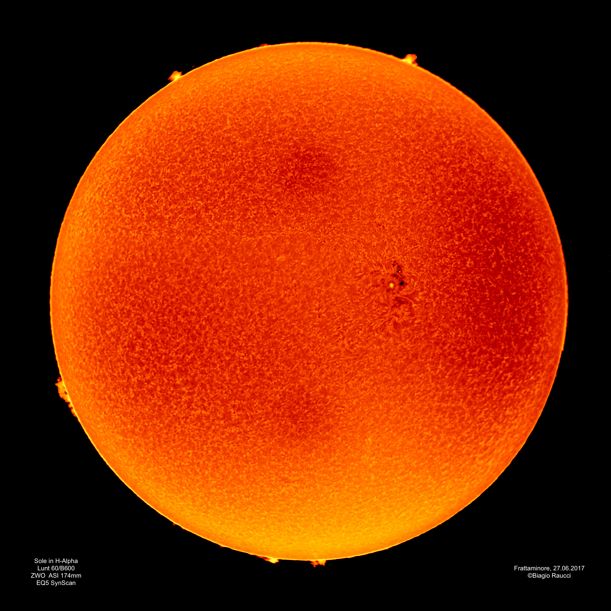 Solar Imaging Session - June 27, 2017