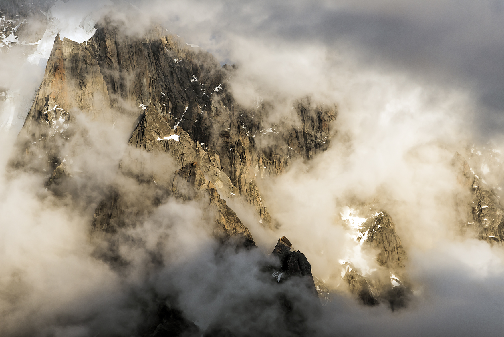 Detail from the Aiguille du Plan, 3673 m