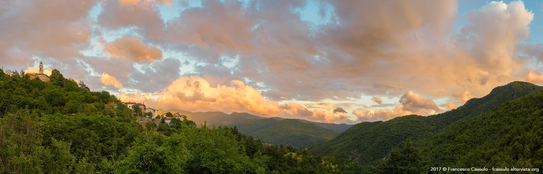 Sunset in Val Vobbia
